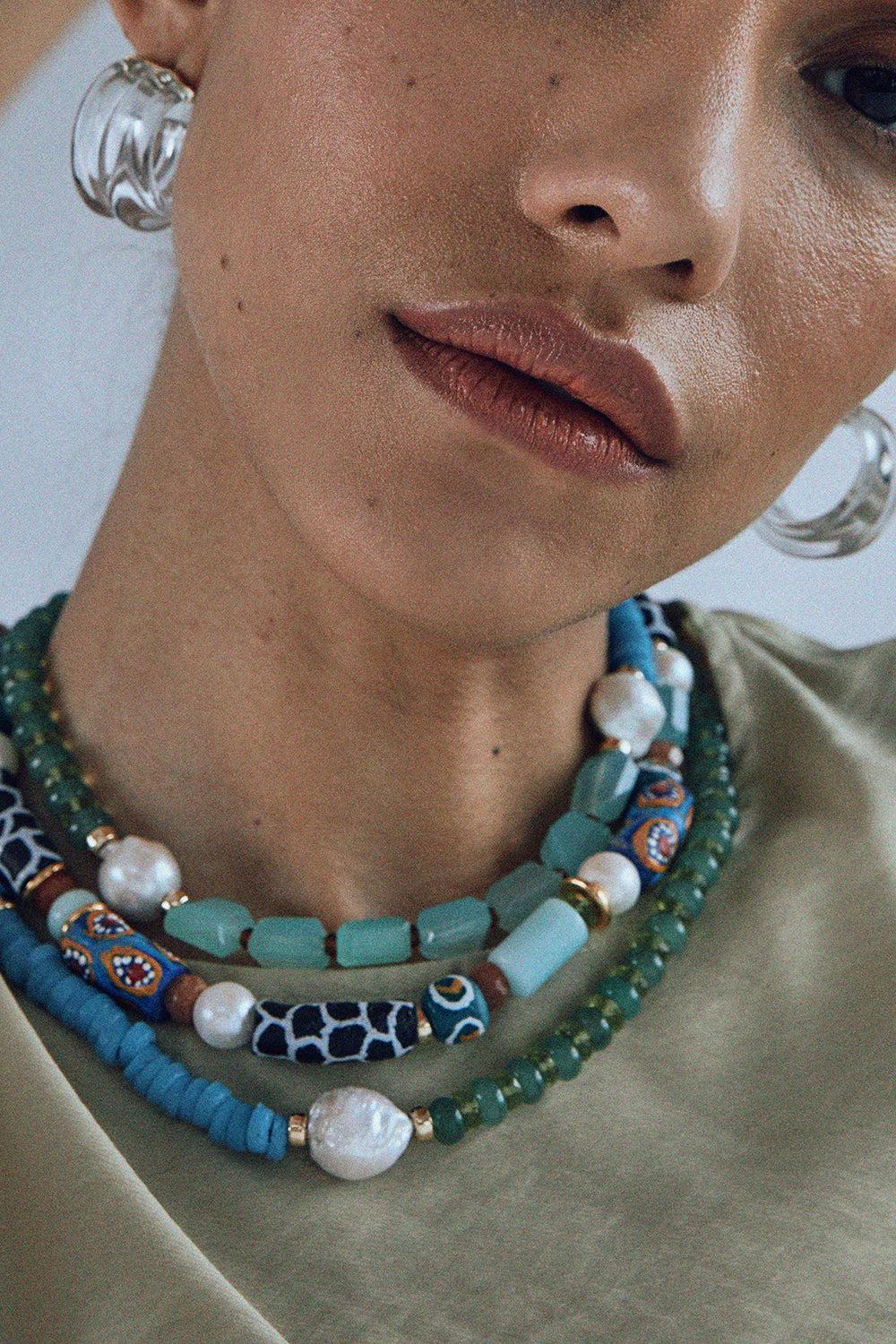 Lime Berry Cabana Necklace-MULTI-JEWELRYBOUTIQUENECKLACE O-LIZZIE FORTUNATO
