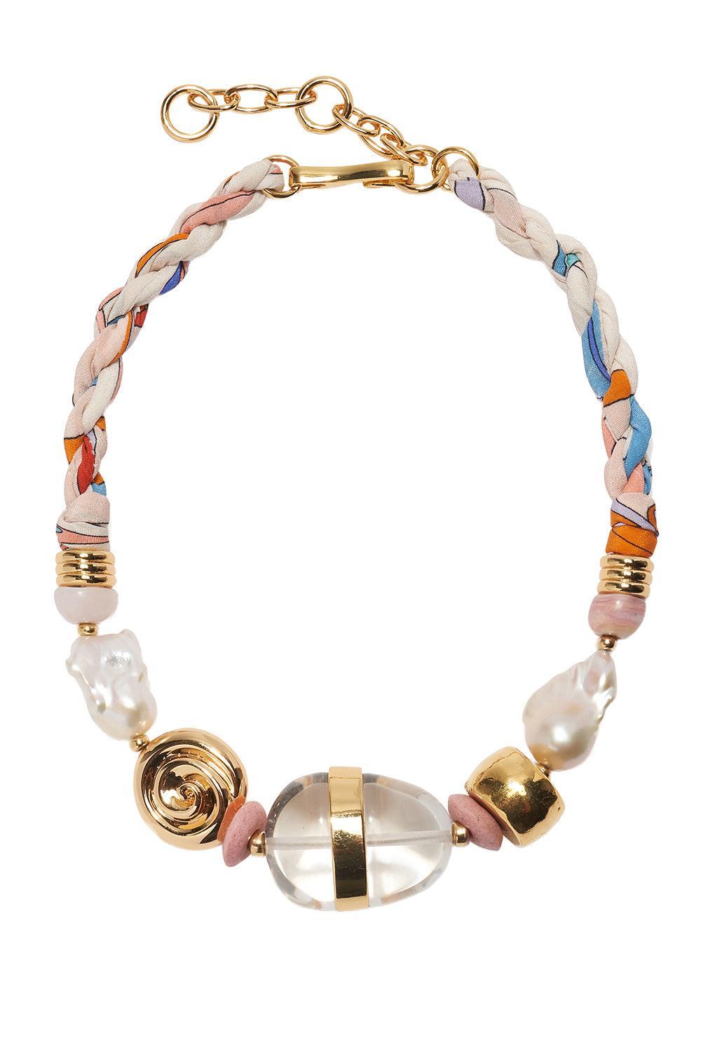 Majorca Glass Beach Necklace-MULTI-JEWELRYBOUTIQUENECKLACE O-LIZZIE FORTUNATO