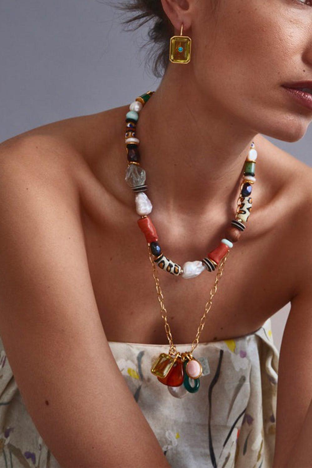 LIZZIE FORTUNATO-Salvador Necklace-MULTI