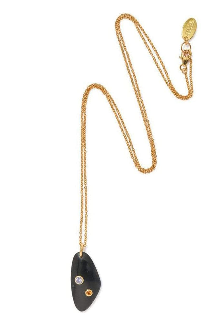 LIZZIE FORTUNATO-Ceremony Necklace in Onyx-ONYX