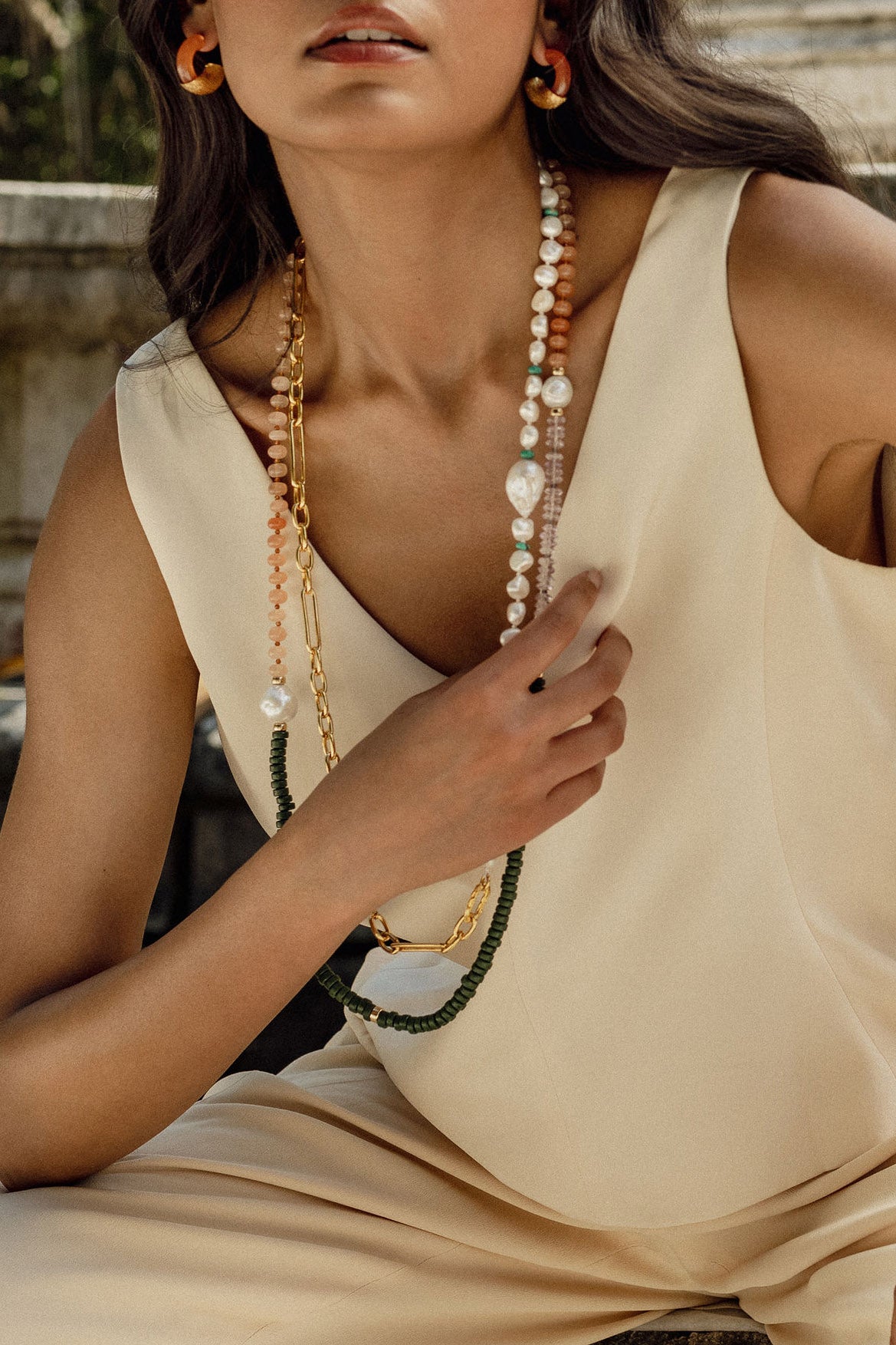LIZZIE FORTUNATO-Harbor Necklace-PEARL