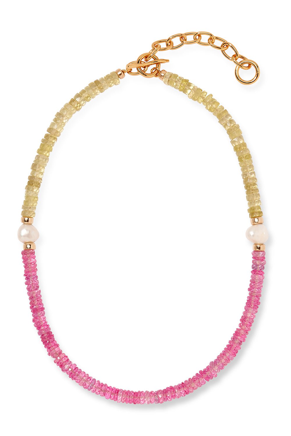 LIZZIE FORTUNATO-Pink Lemonade Rock Candy Necklace-PINK