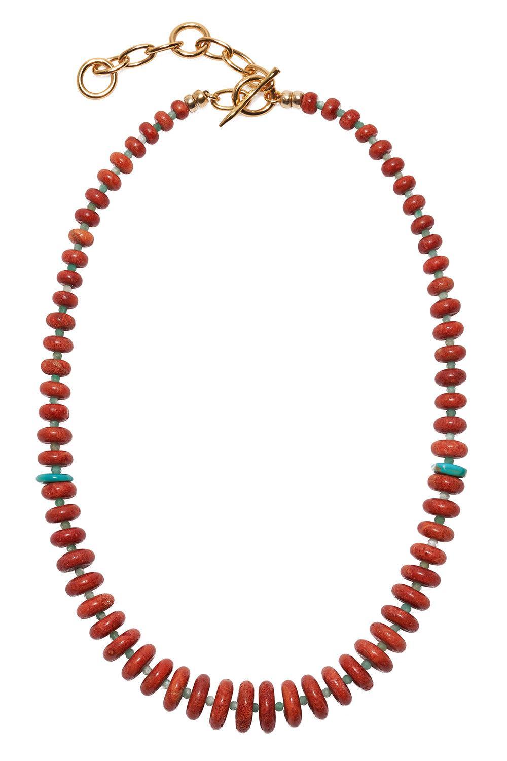 Paros Necklace-RED-JEWELRYBOUTIQUENECKLACE O-LIZZIE FORTUNATO