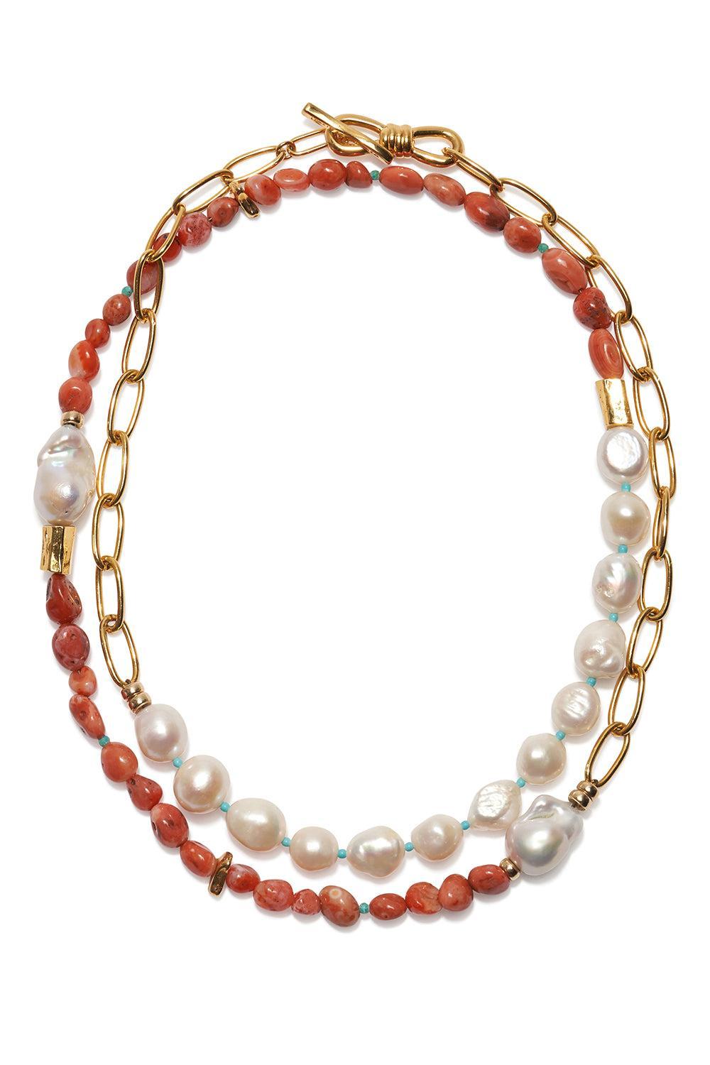 Soleil Porto Covo Necklace-RED-JEWELRYBOUTIQUENECKLACE O-LIZZIE FORTUNATO