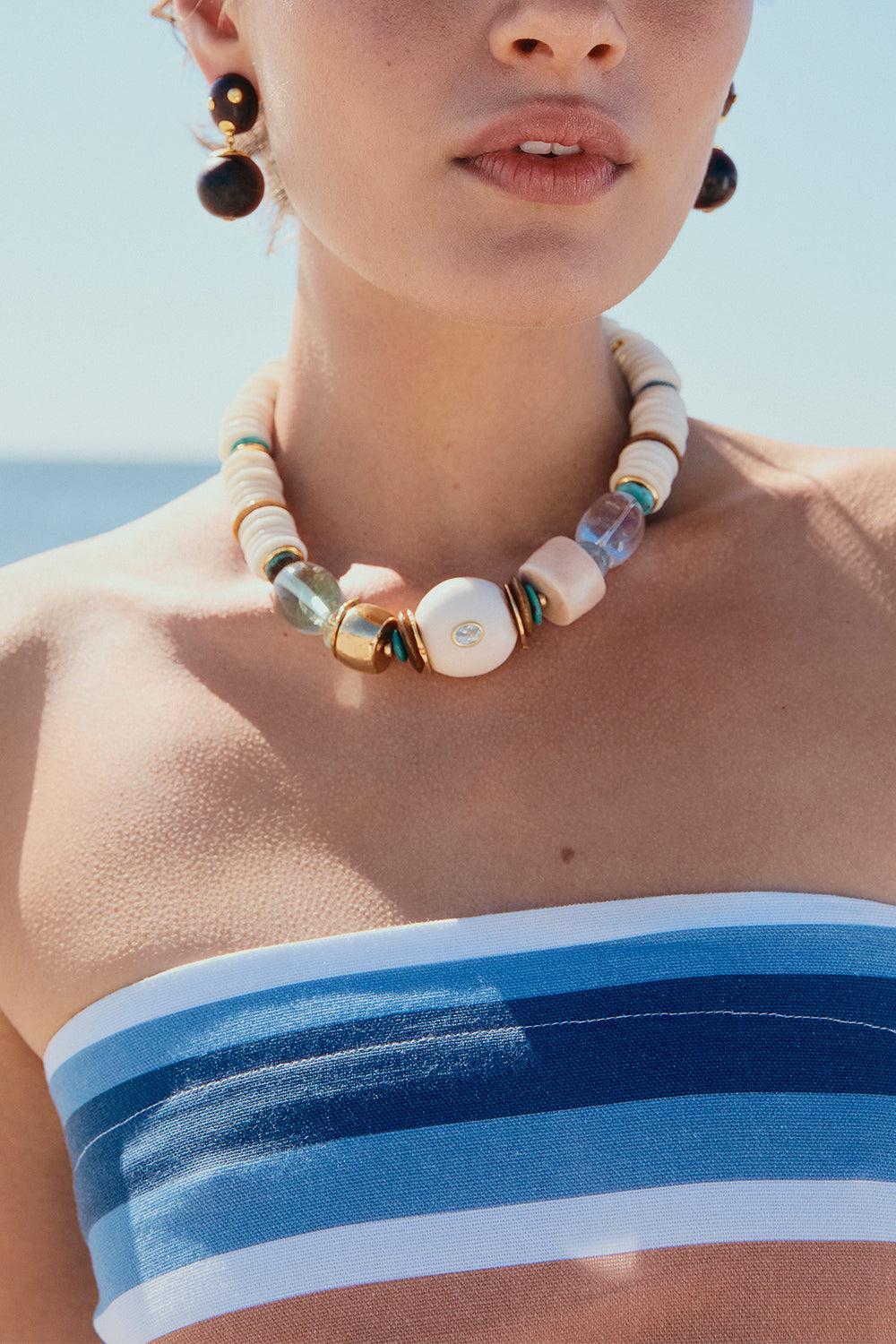 Coquina Necklacd-WHITE-JEWELRYBOUTIQUENECKLACE O-LIZZIE FORTUNATO
