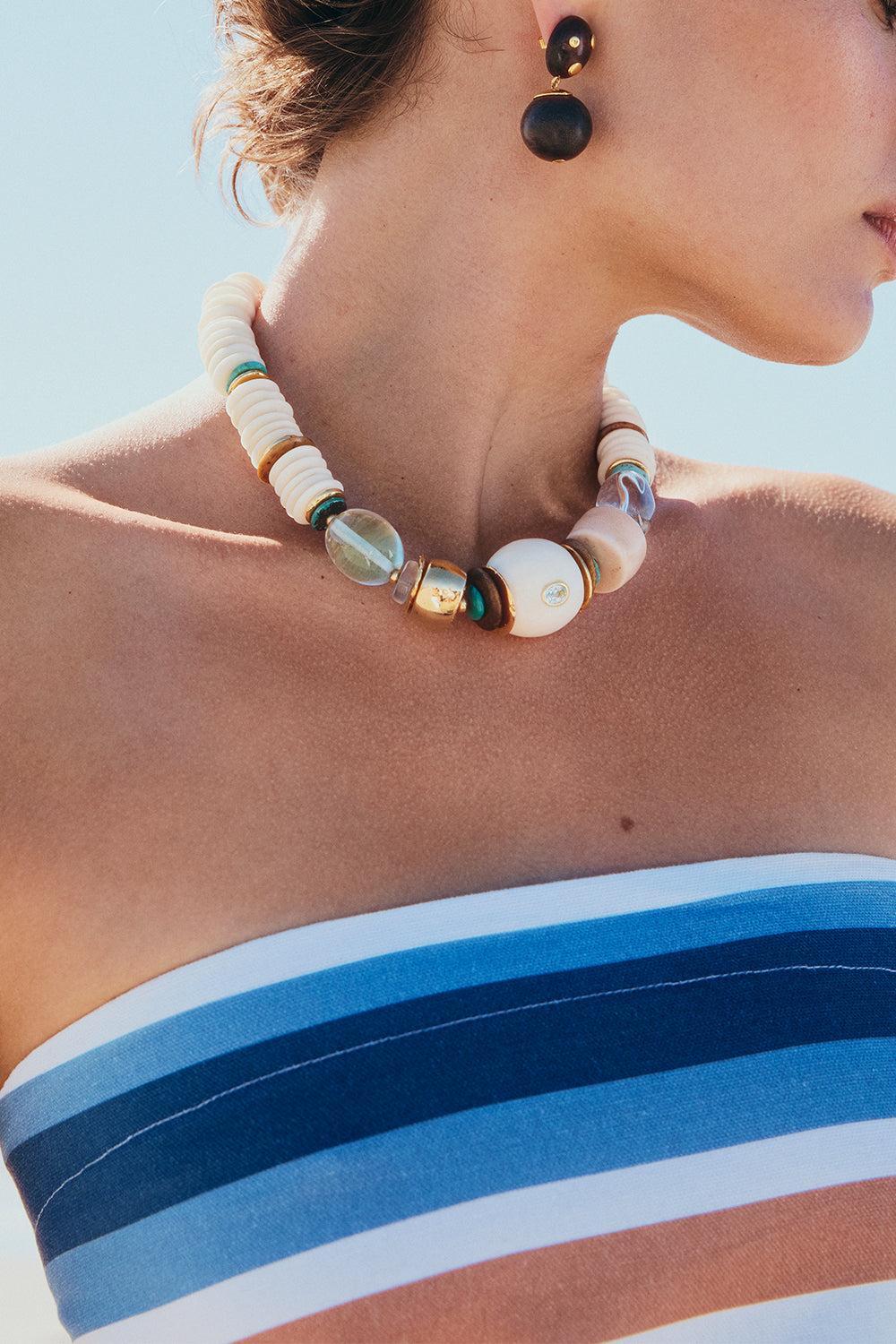 Coquina Necklacd-WHITE-JEWELRYBOUTIQUENECKLACE O-LIZZIE FORTUNATO