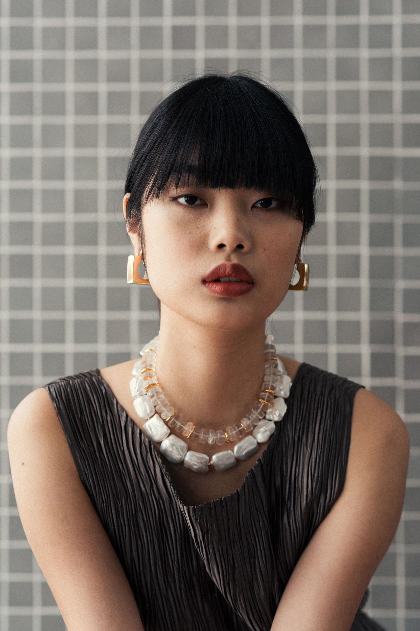 LIZZIE FORTUNATO-Glass House Necklace-WHITE