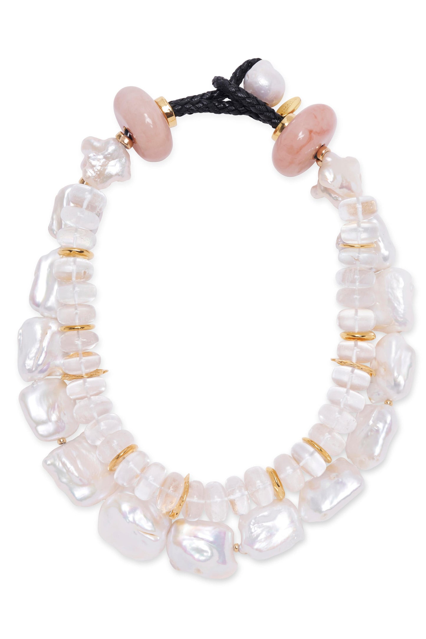 LIZZIE FORTUNATO-Glass House Necklace-WHITE