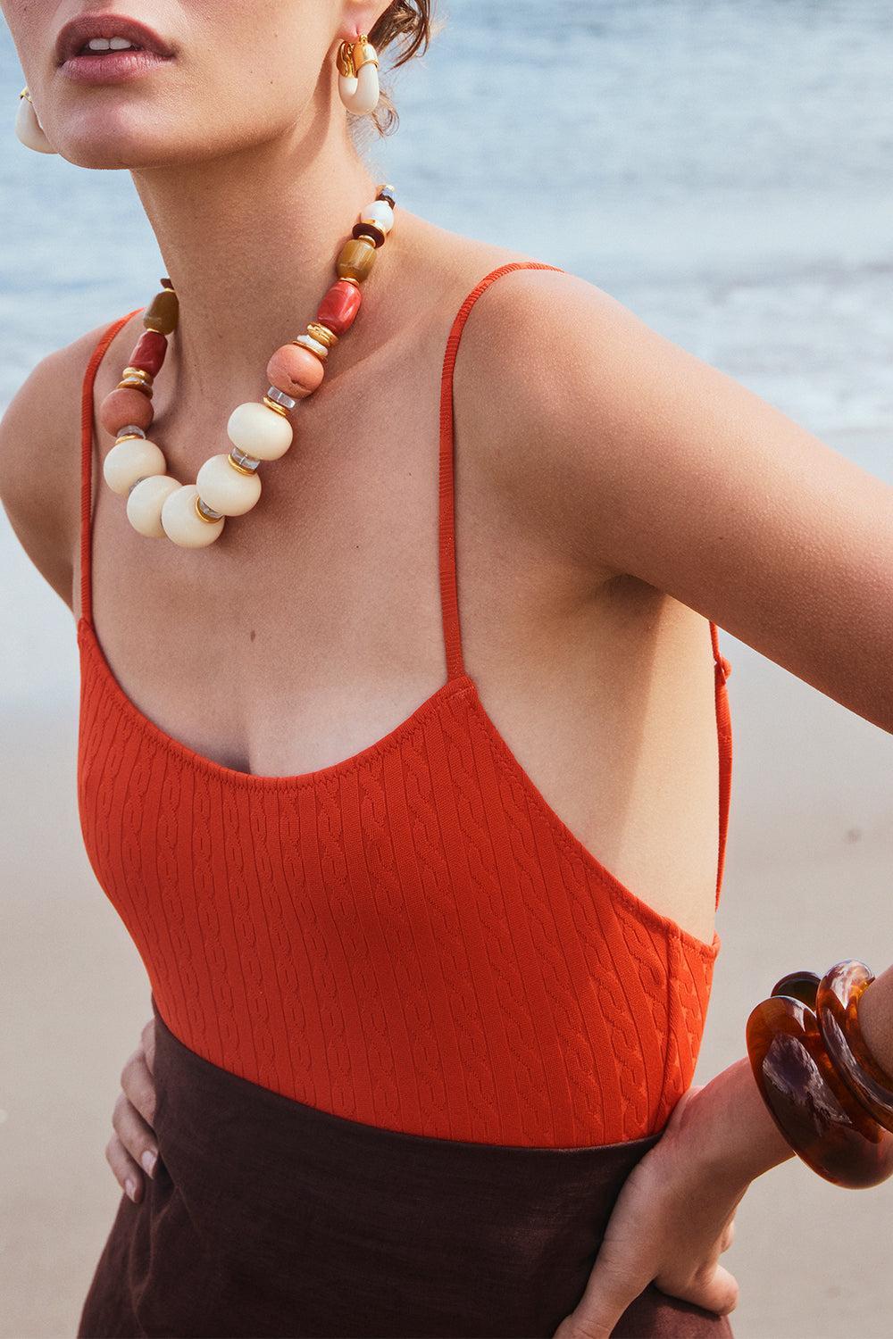White Ilios Necklace-WHITE-JEWELRYBOUTIQUENECKLACE O-LIZZIE FORTUNATO