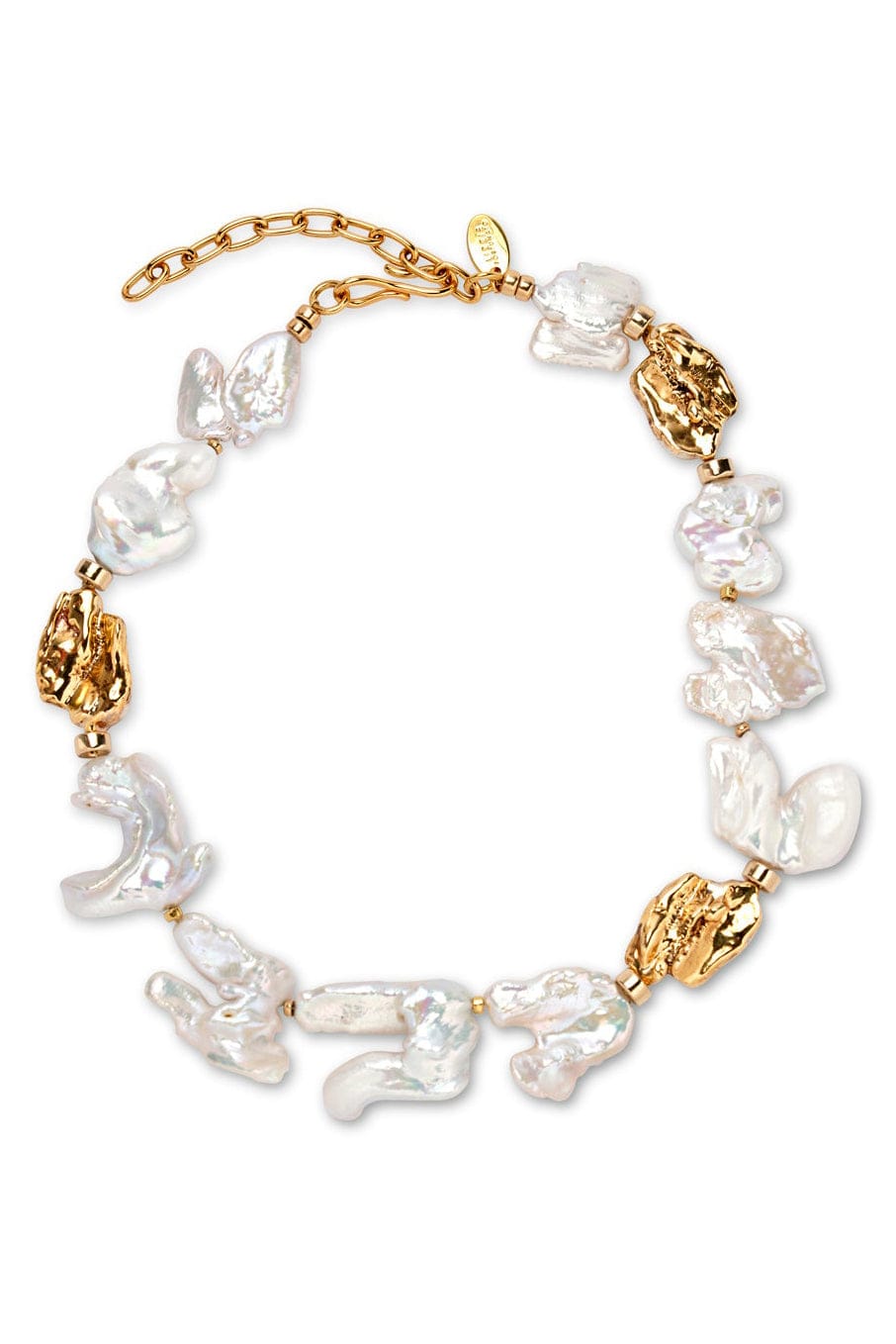 LIZZIE FORTUNATO-White Sands Collar Necklace-WHITE