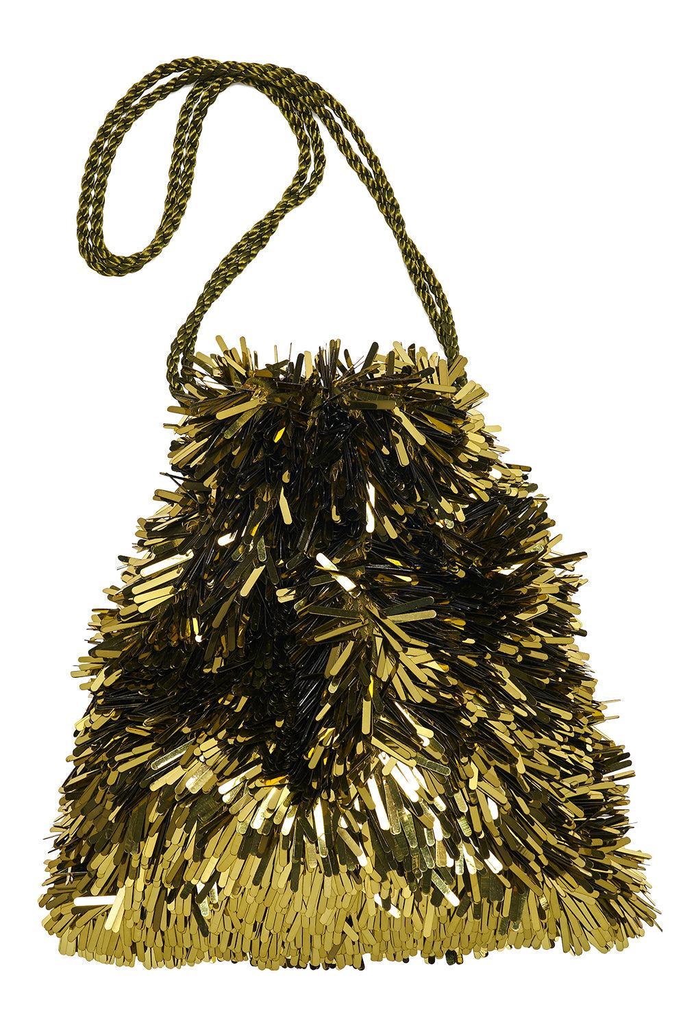  Electric Moss Gala Bag-YELLOW-JEWELRYBOUTIQUENECKLACE O-LIZZIE FORTUNATO 
