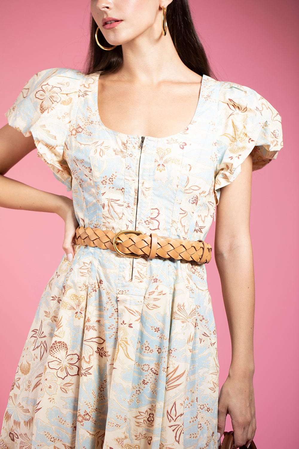 LOEFFLER RANDALL-Carson Braided Leather Belt-