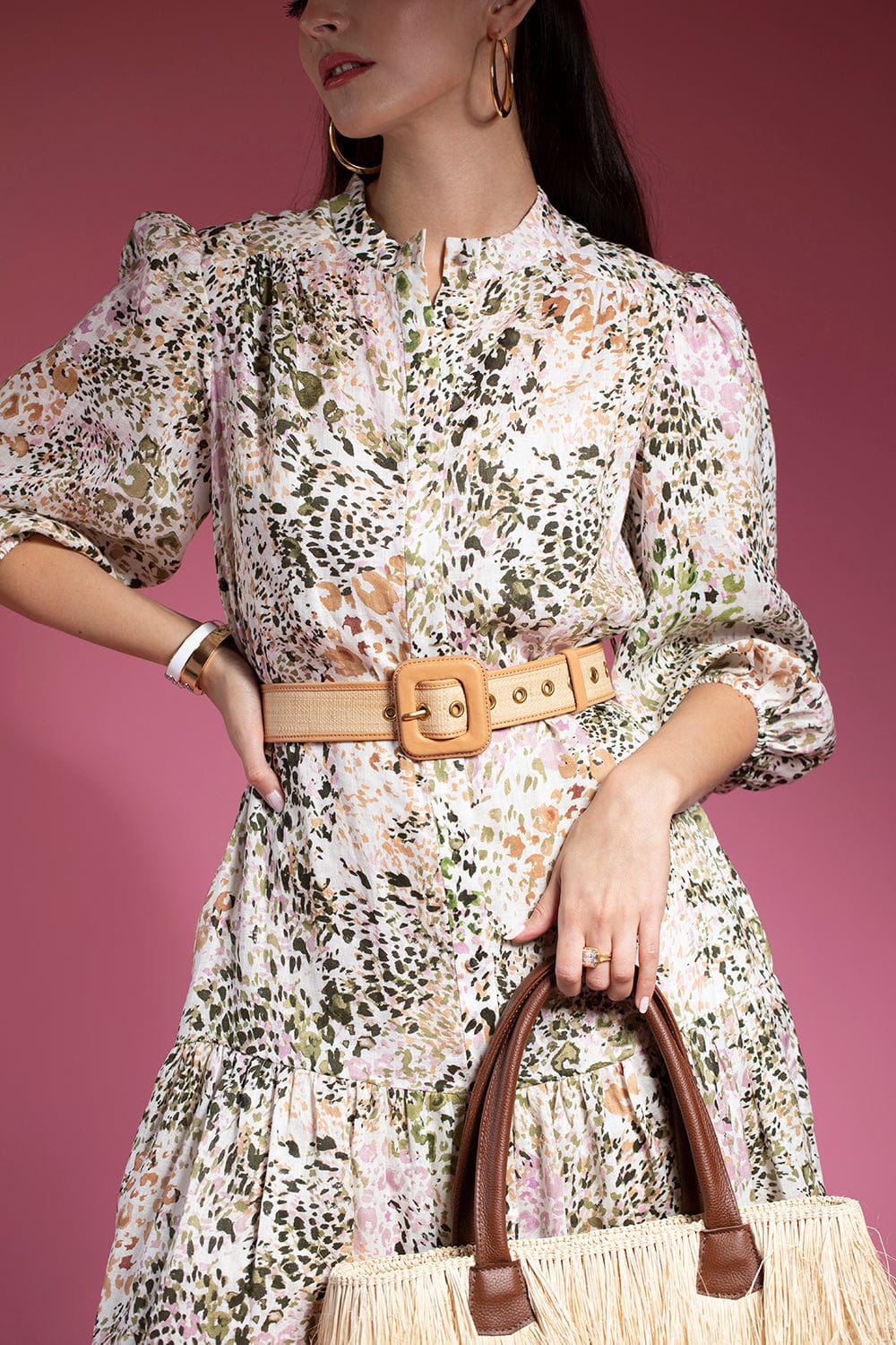 LOEFFLER RANDALL-Mirren Two Tone Belt-