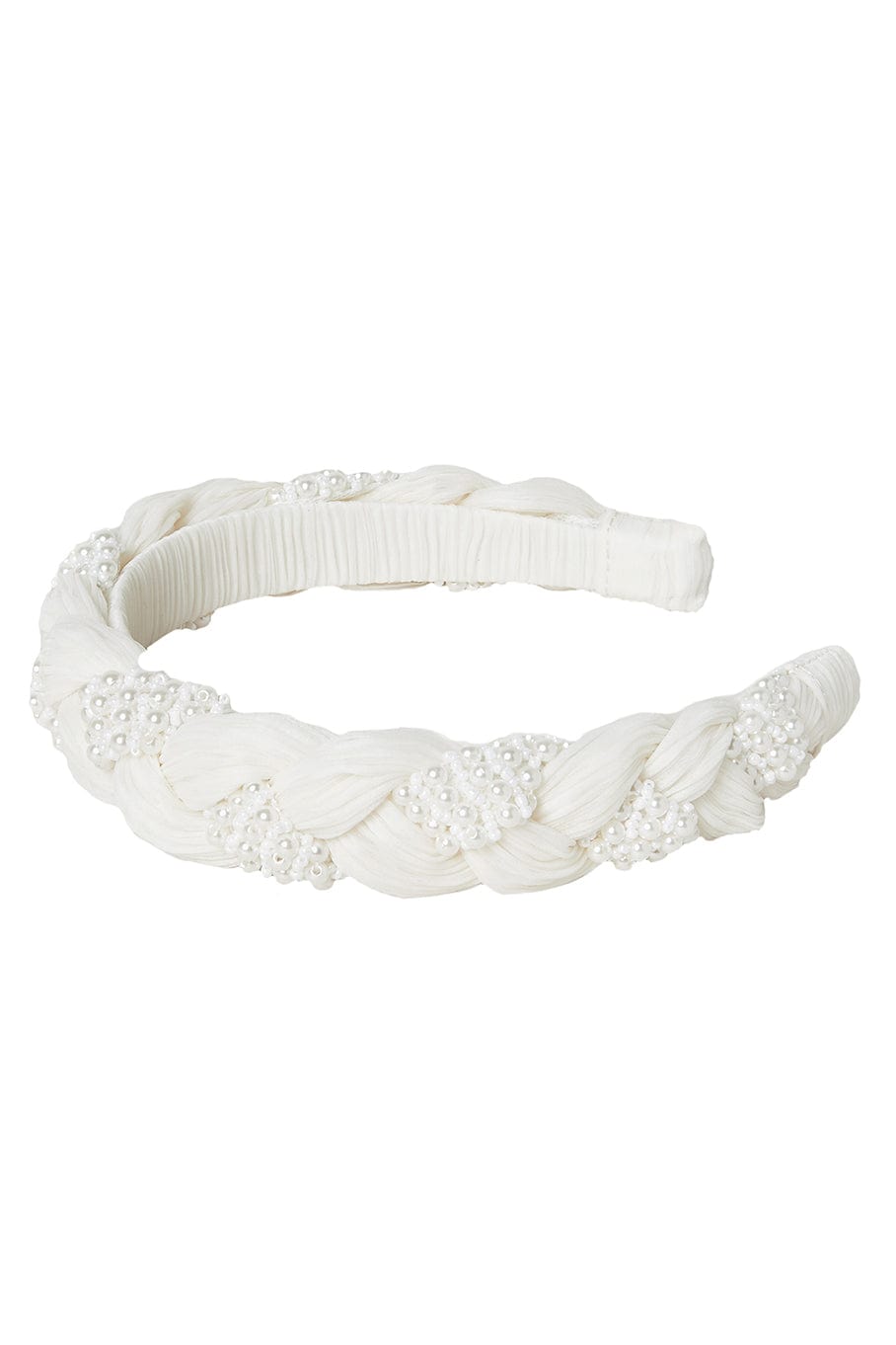LOEFFLER RANDALL-Leon Braided Headband-PEARL