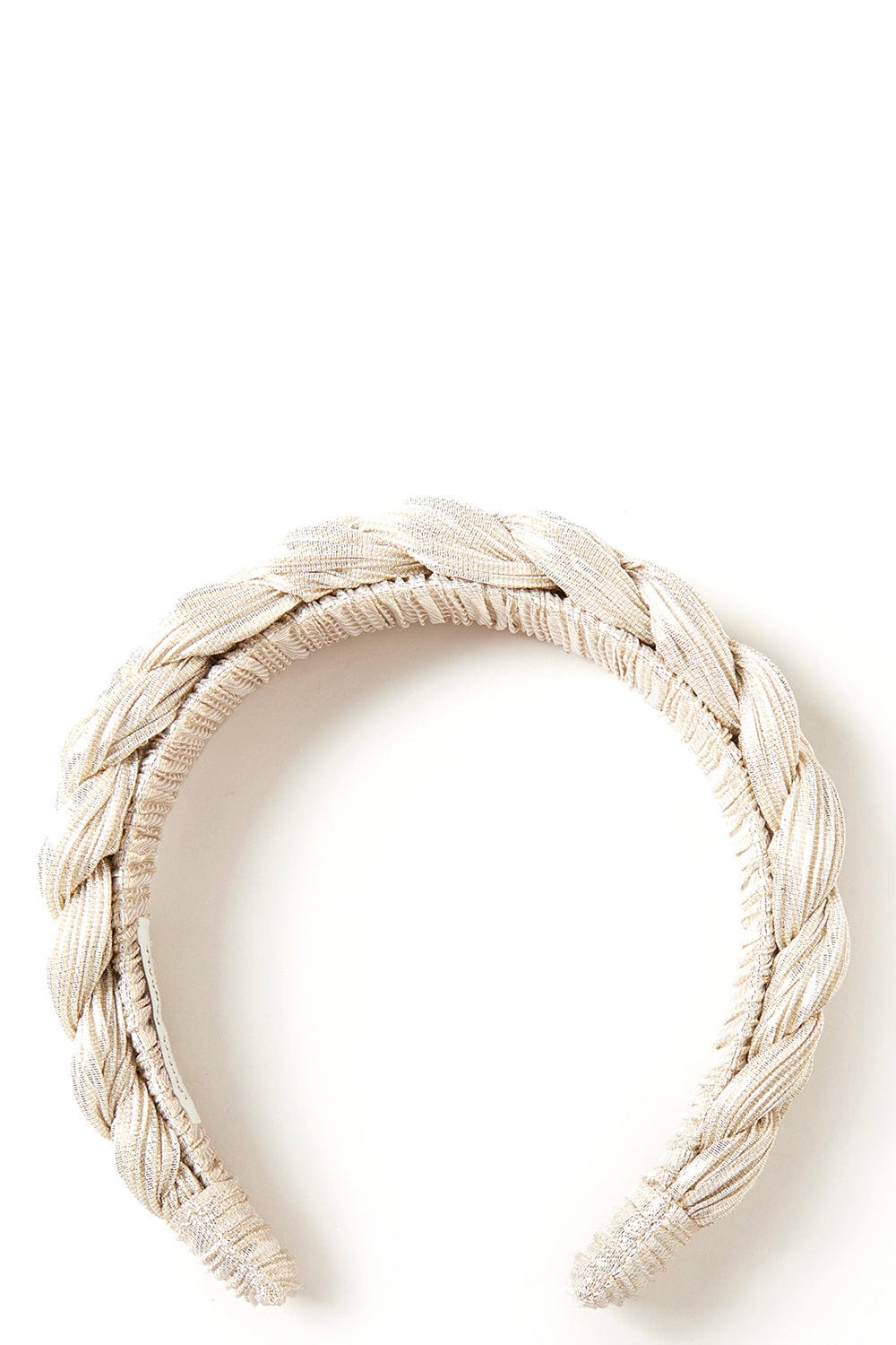 LOEFFLER RANDALL-Braided Headband-PLATINUM