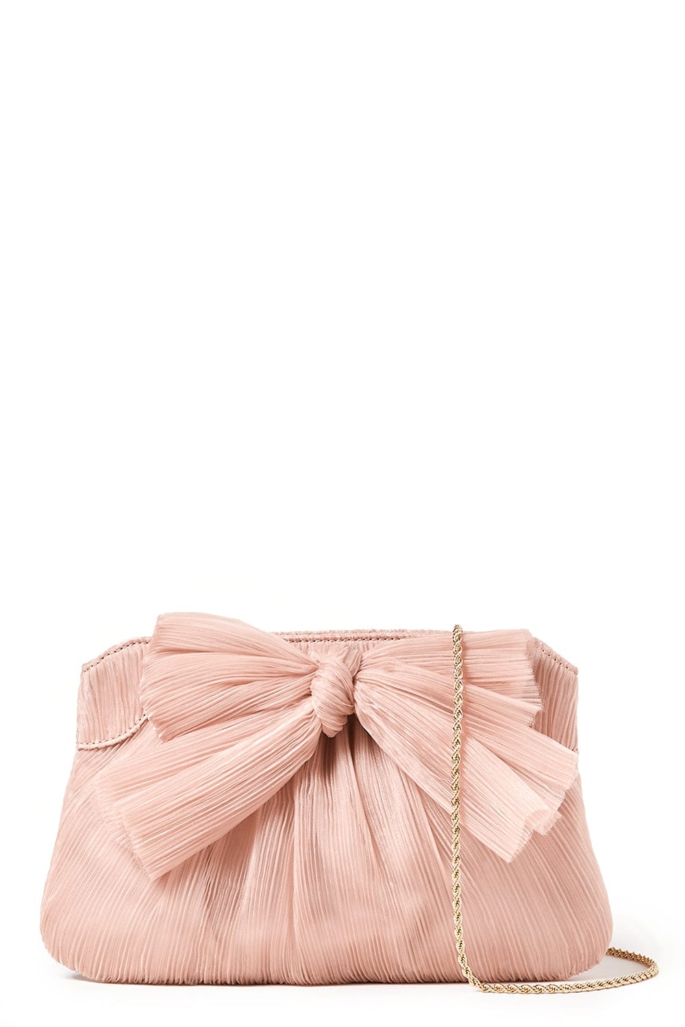 LOEFFLER RANDALL-Rayne Pleated Frame Clutch - Beauty-BEAUTY