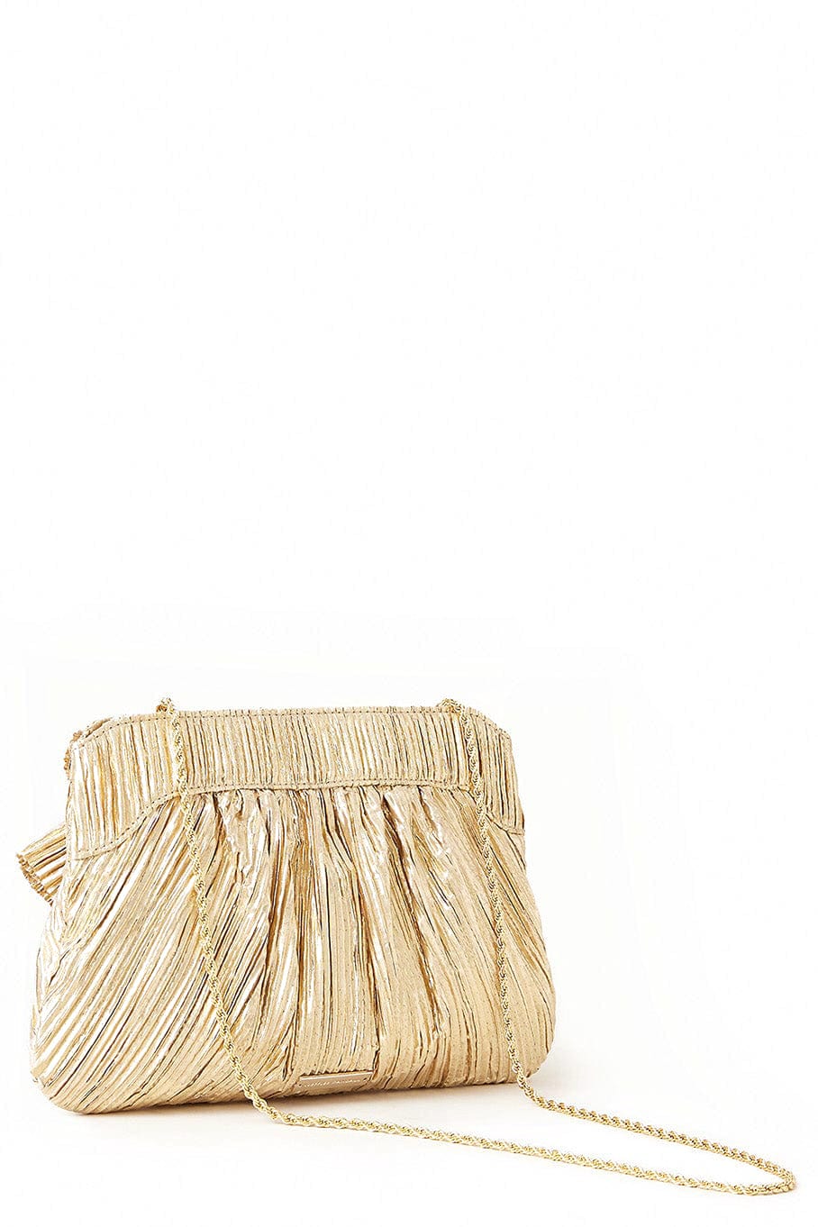 LOEFFLER RANDALL-Rayne Clutch - Gold-GOLD