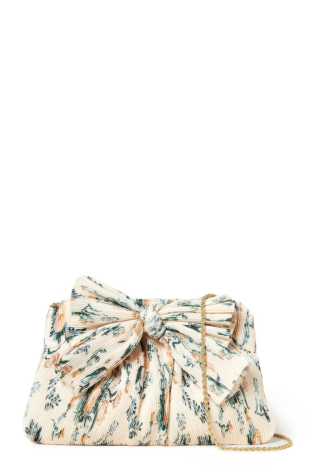 LOEFFLER RANDALL-Rayne Pleated Frame Clutch - Nova Floral-NOVAFLOR