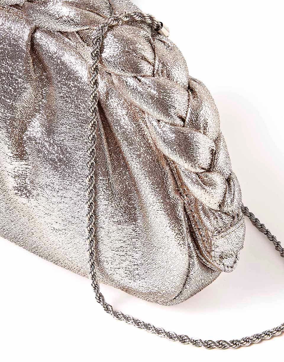 LOEFFLER RANDALL-Braided Arch Frame Pouch-PROSECCO