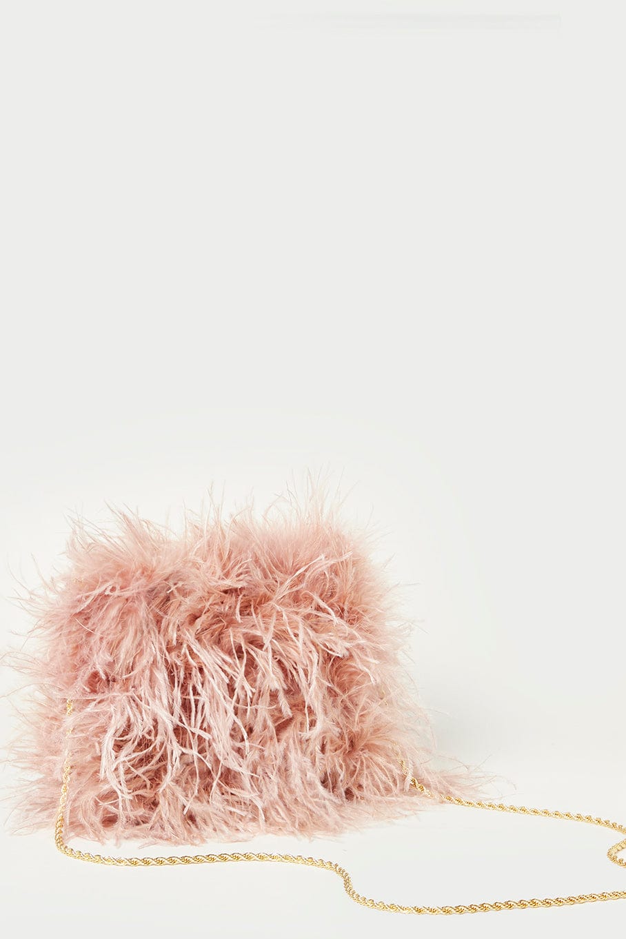 LOEFFLER RANDALL-Zahara Feather Pouch - Blush-BLUSH