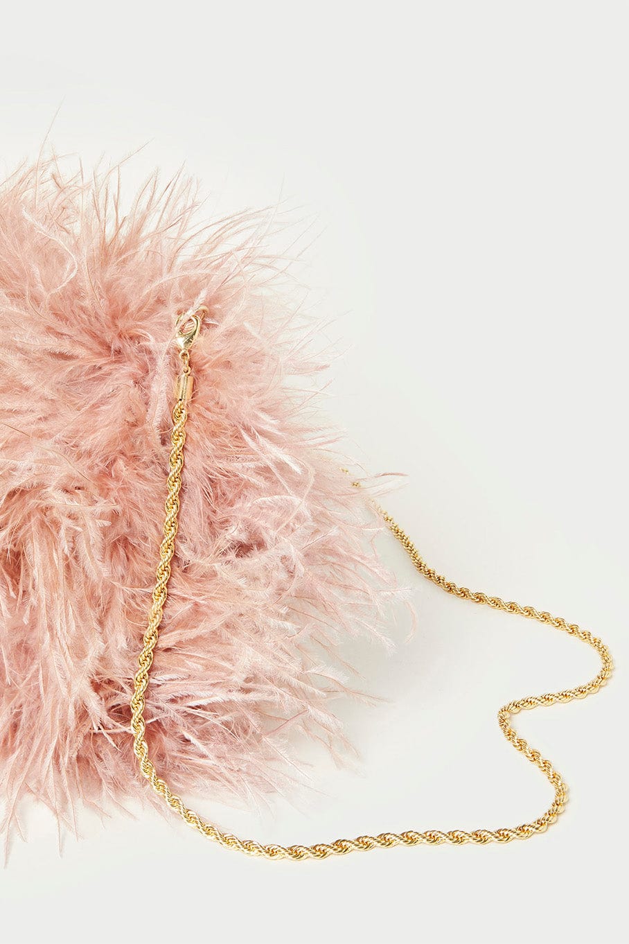 LOEFFLER RANDALL-Zahara Feather Pouch - Blush-BLUSH