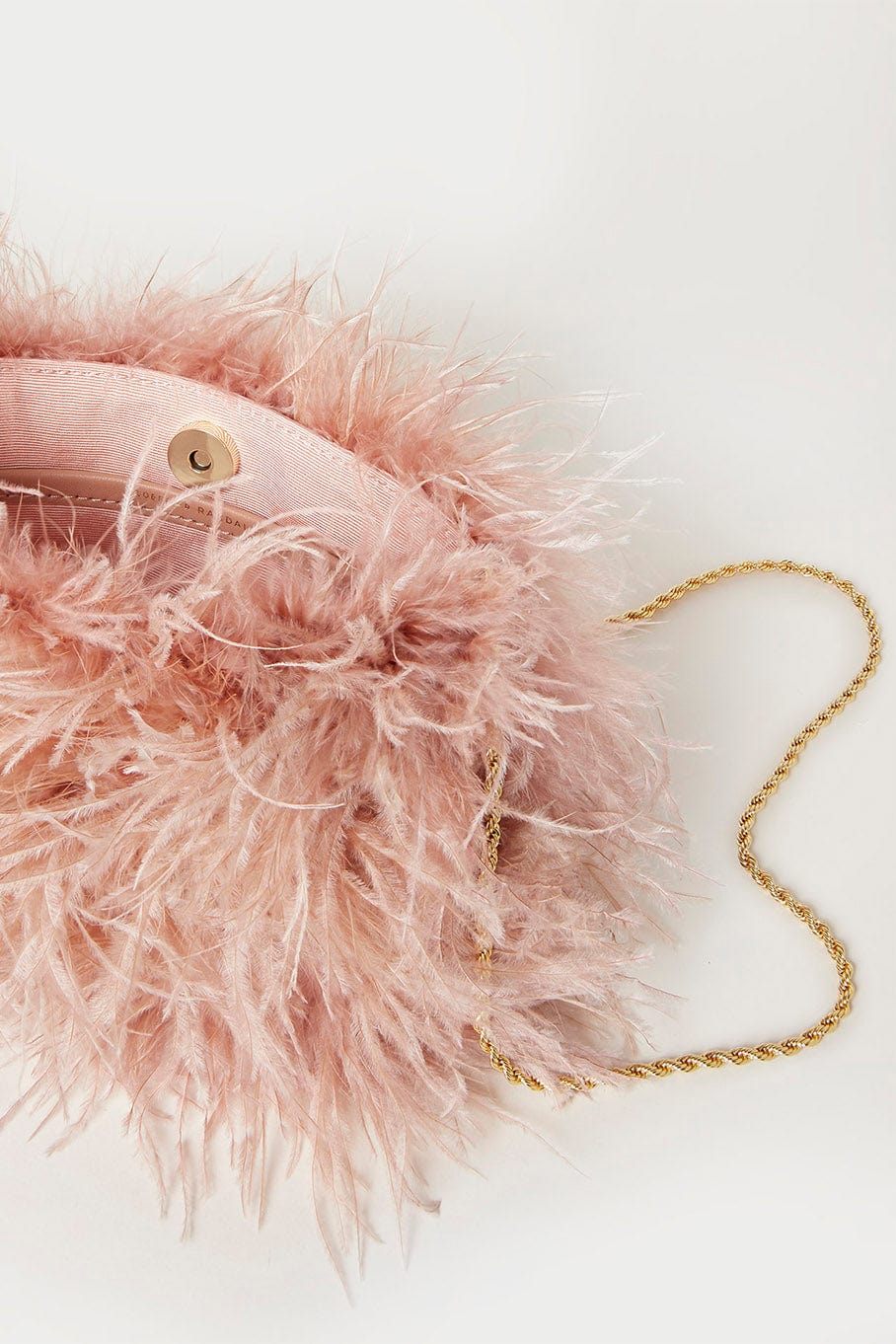 LOEFFLER RANDALL-Zahara Feather Pouch - Blush-BLUSH