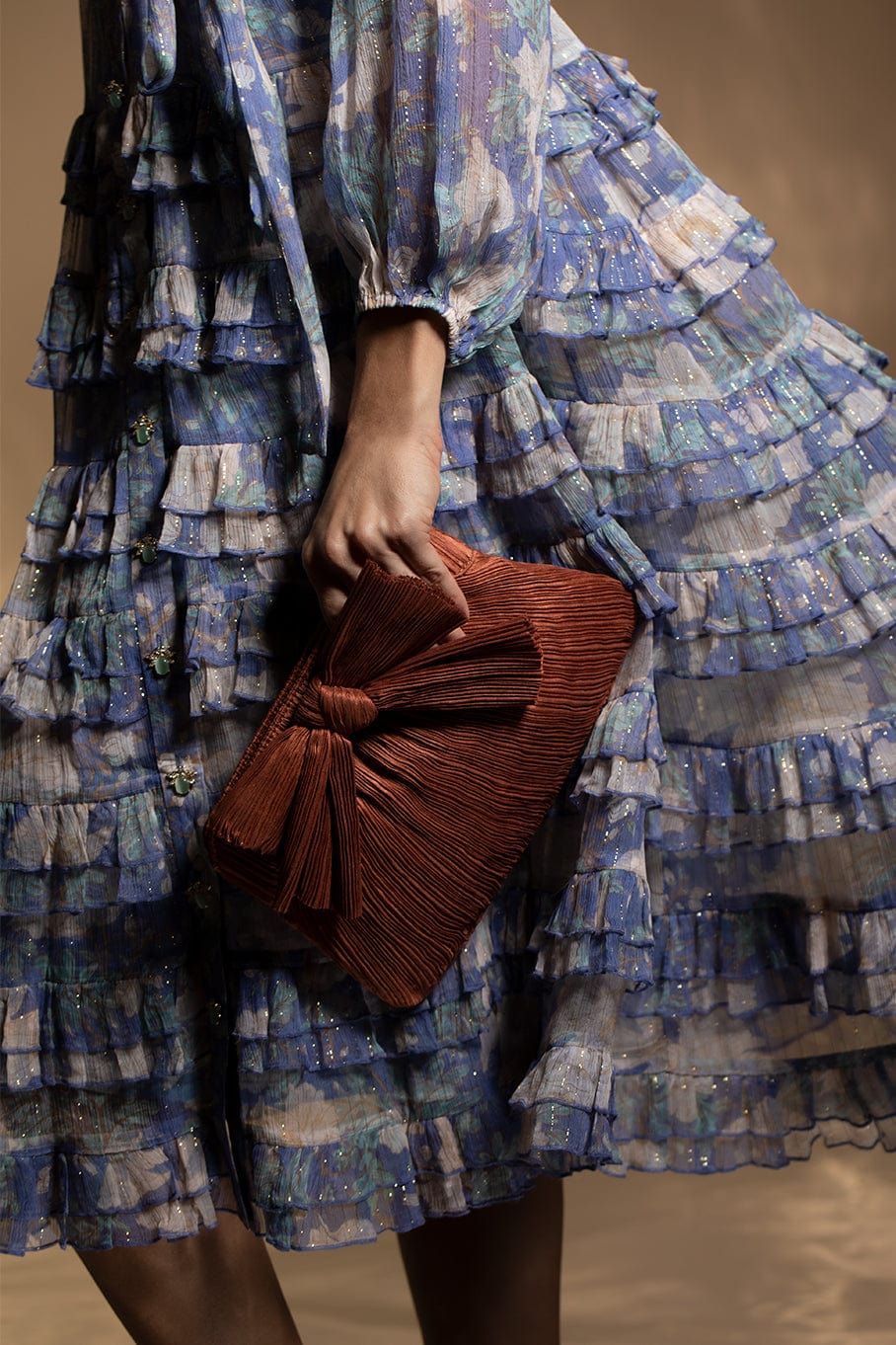 LOEFFLER RANDALL-Rayne Clutch - Terracotta-TERRACOT