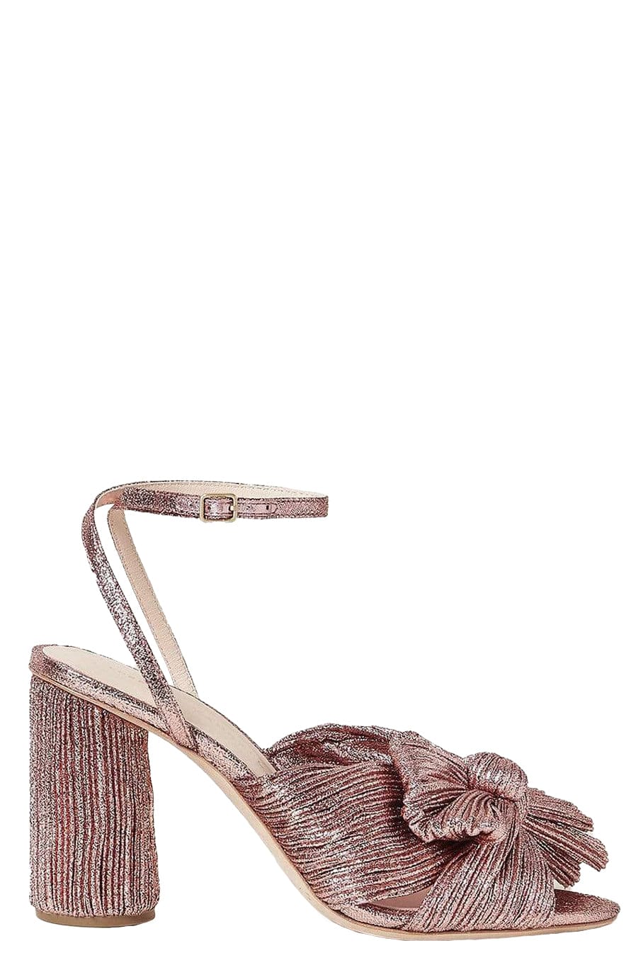 LOEFFLER RANDALL-Camellia Mule With Ankle Strap - Rose-