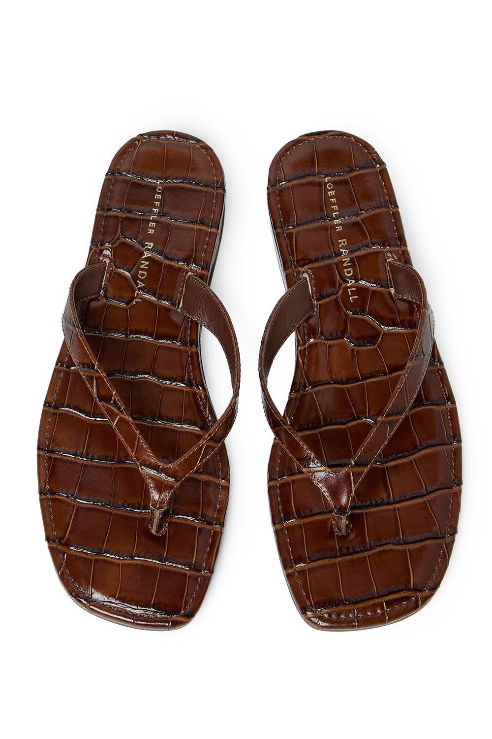 Lina Flip Flop-BROWN-6-SHOESANDAL-LOEFFLER RANDALL
