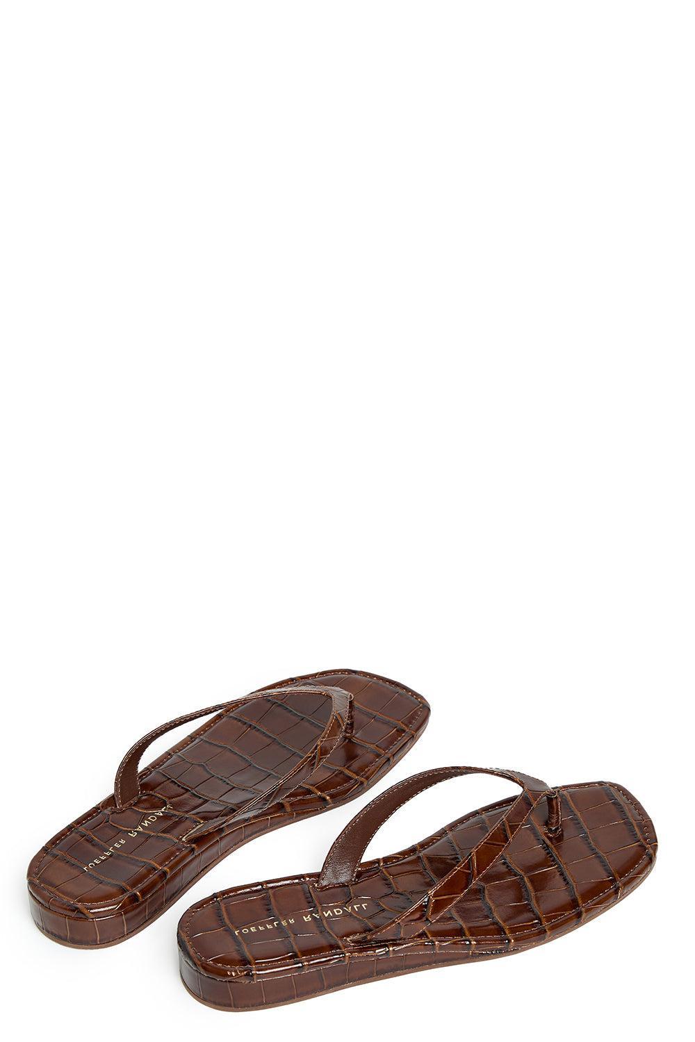 Lina Flip Flop-BROWN-6-SHOESANDAL-LOEFFLER RANDALL