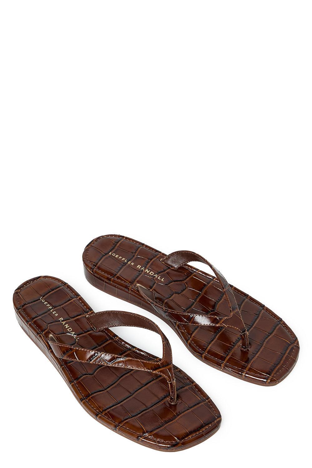 Lina Flip Flop-BROWN-6-SHOESANDAL-LOEFFLER RANDALL