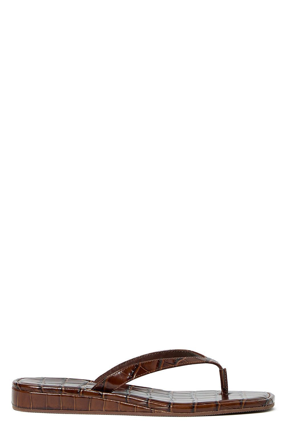 Lina Flip Flop-BROWN-6-SHOESANDAL-LOEFFLER RANDALL