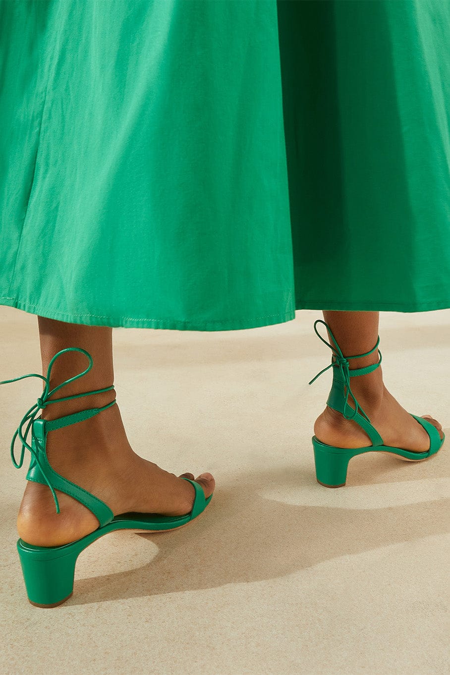 LOEFFLER RANDALL-Jackie Mid Heel Sandal-
