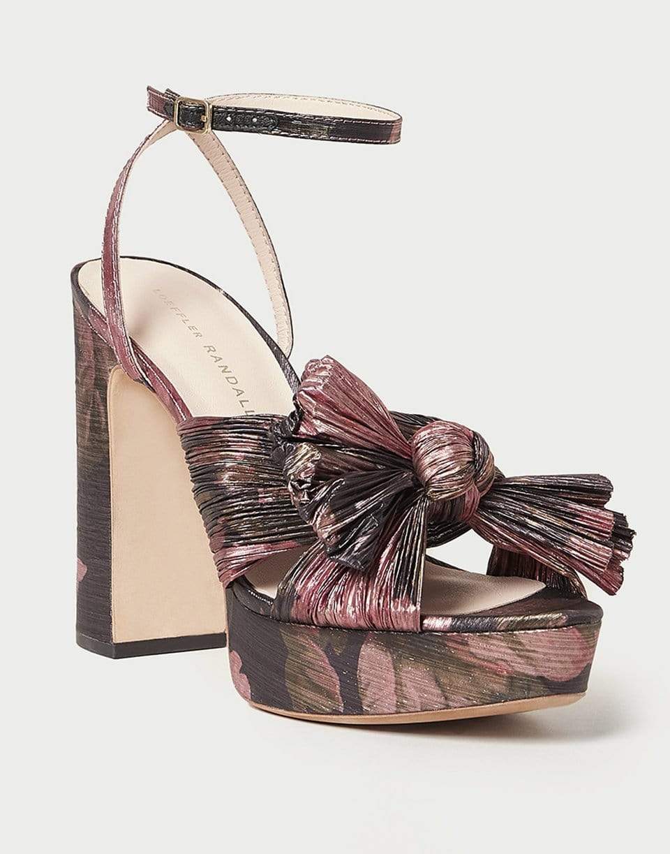 LOEFFLER RANDALL-Pleated Platform Sandal-