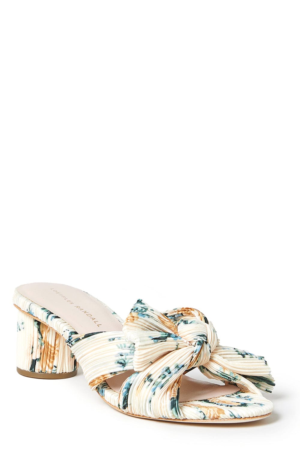 Emilia Pleated Knot Mule - Nova Floral | LOEFFLER RANDALL