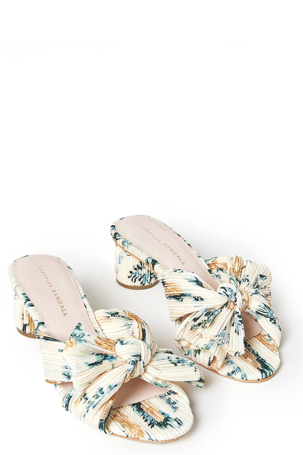 LOEFFLER RANDALL-Emilia Pleated Knot Mule - Nova Floral-