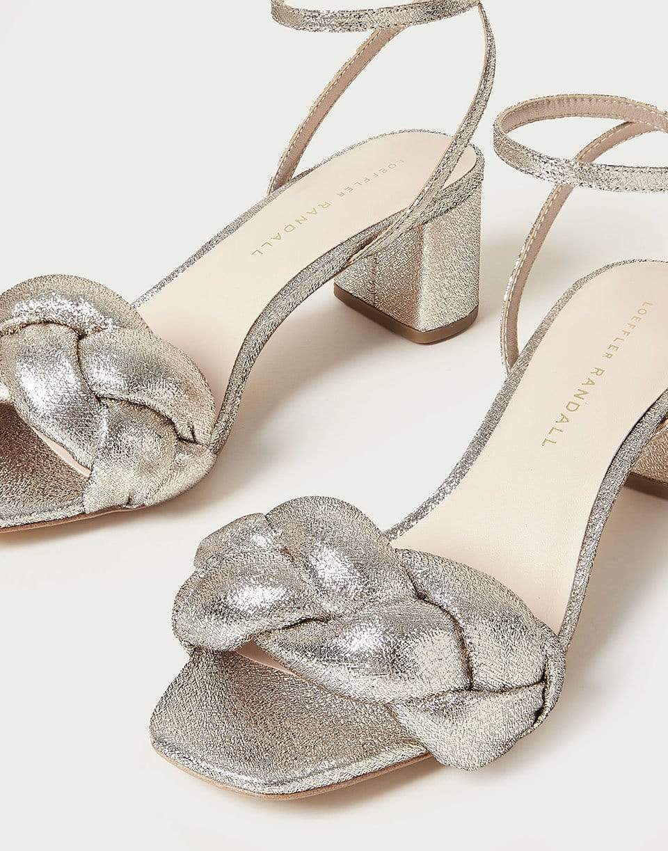 LOEFFLER RANDALL-Mid-Heel Sandal With Braid-