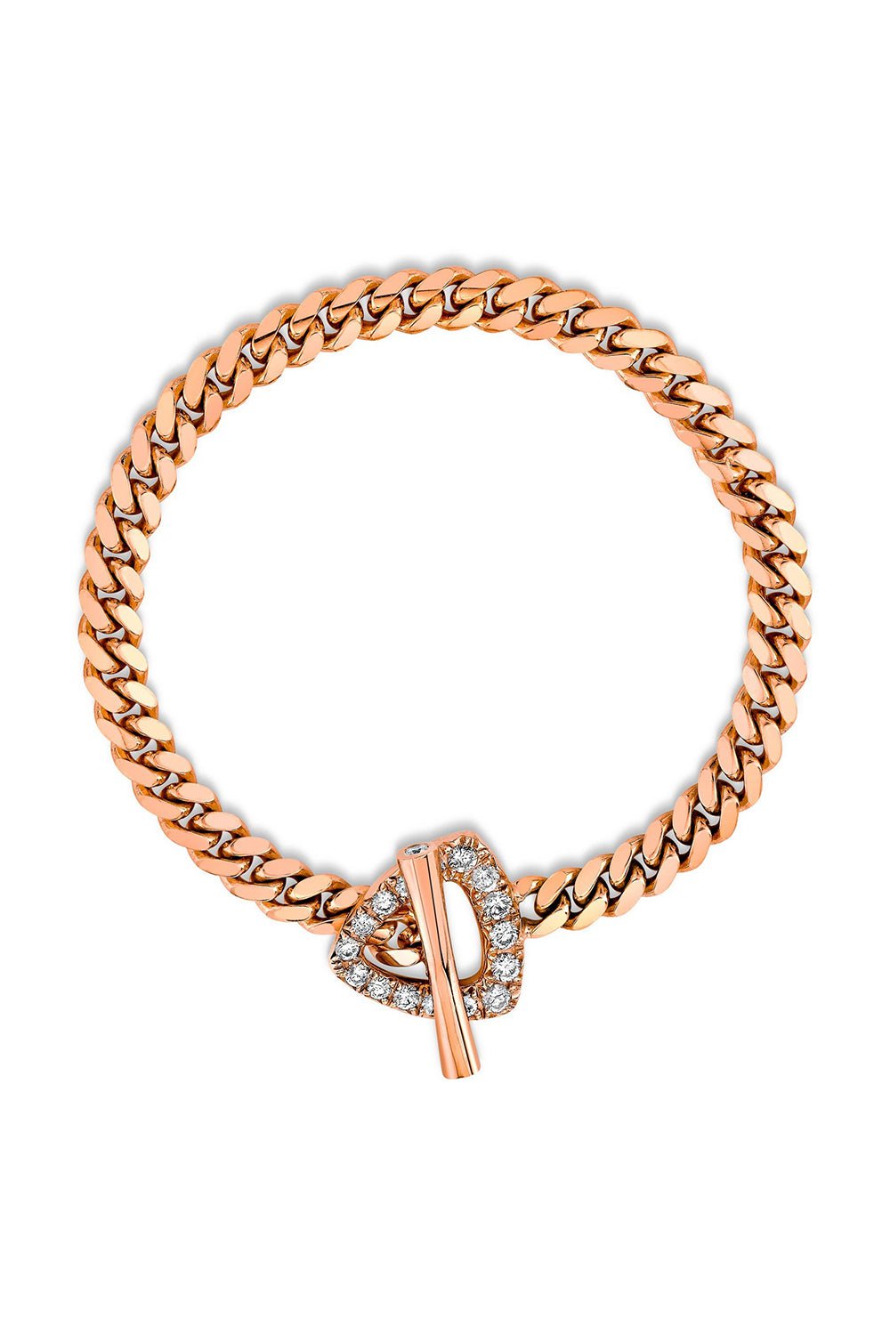 LOGAN HOLLOWELL-Diamond Trillion Toggle Bracelet-
