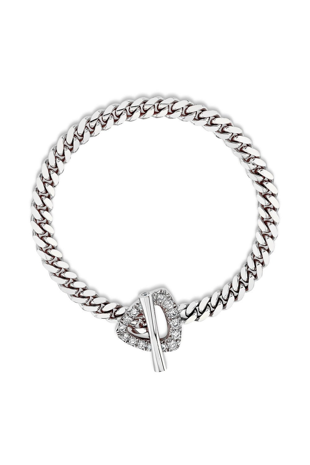LOGAN HOLLOWELL-Diamond Trillion Toggle Bracelet-