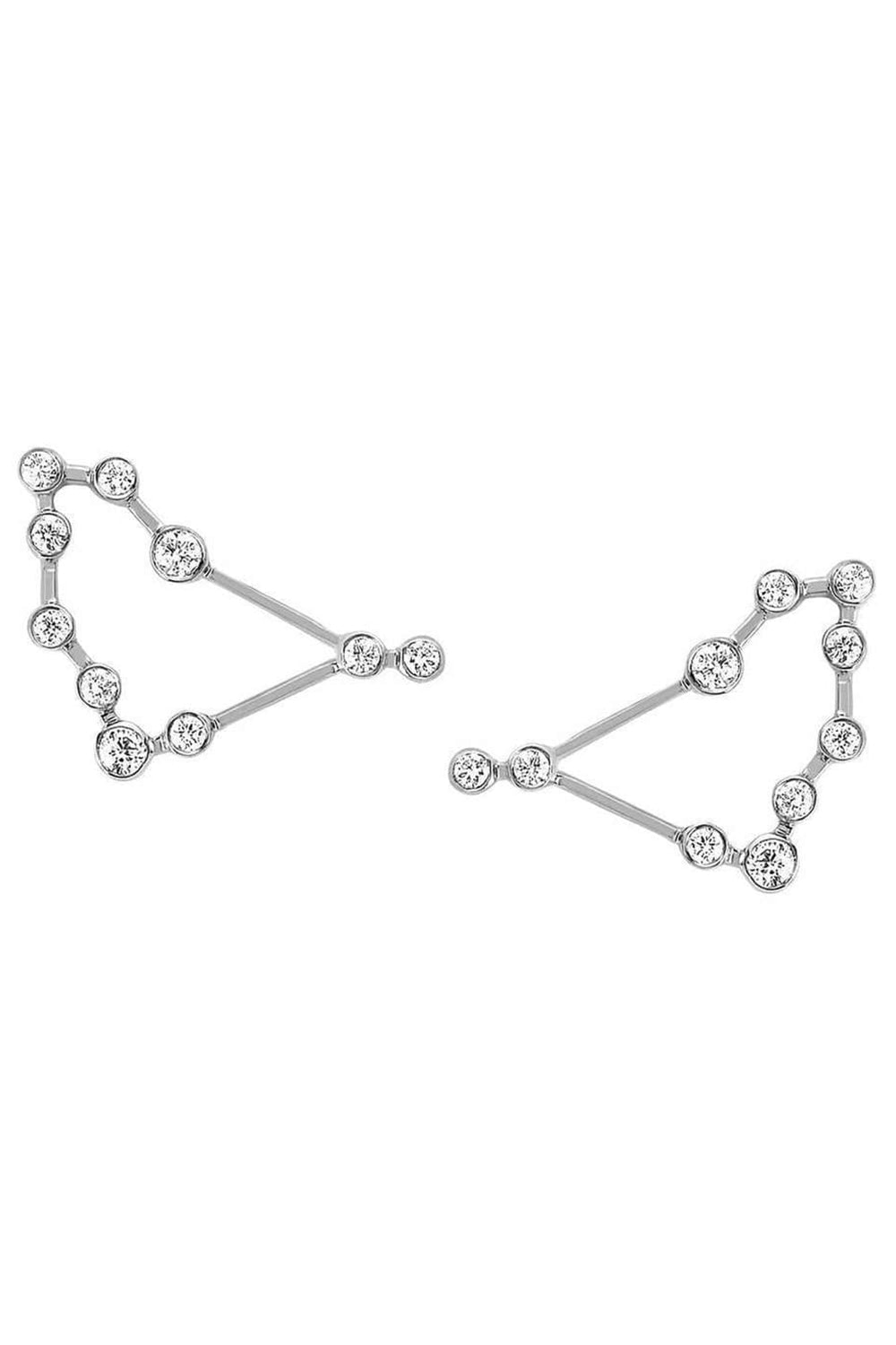 LOGAN HOLLOWELL-Capricorn Diamond Constellation Studs-