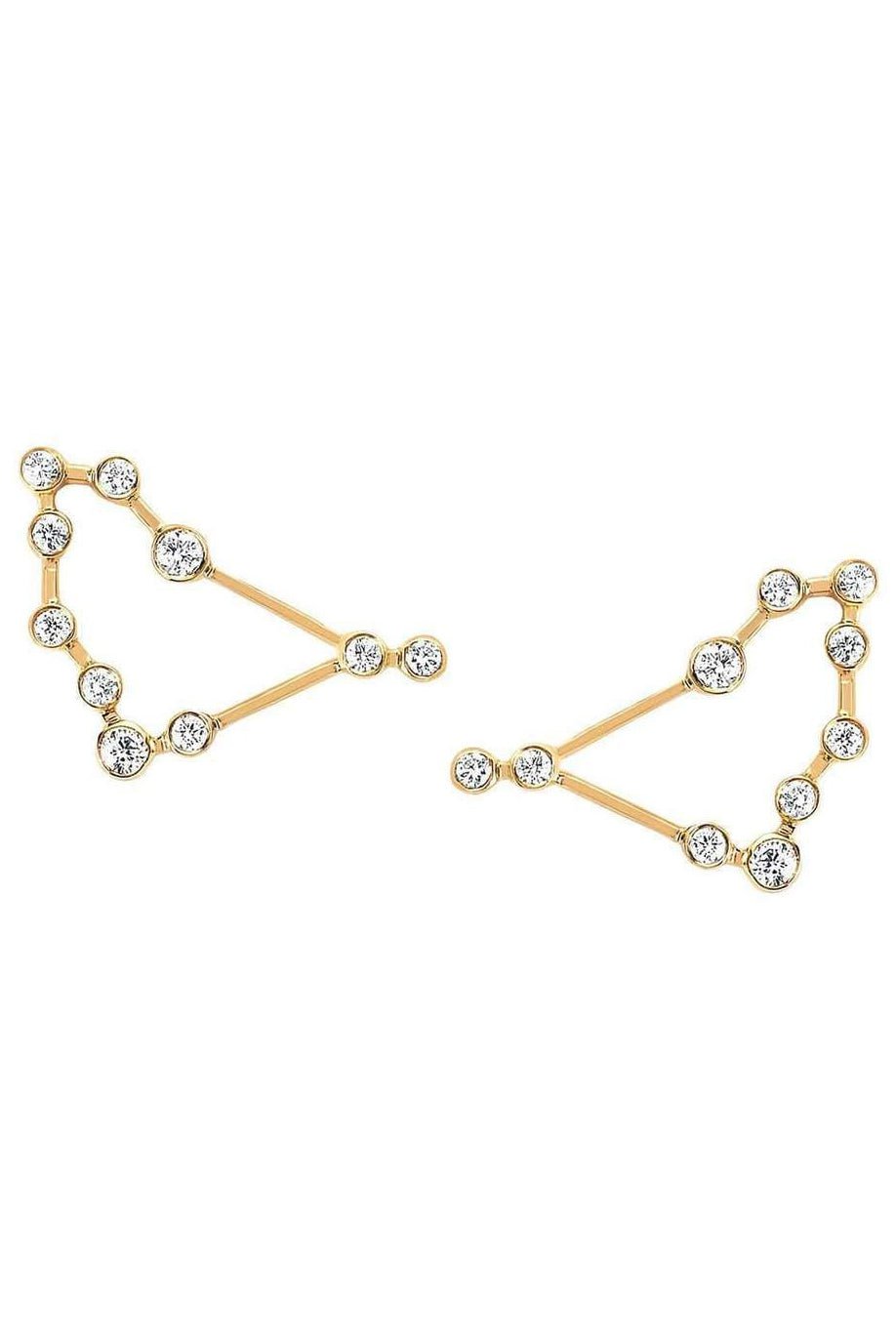 LOGAN HOLLOWELL-Capricorn Diamond Constellation Studs-