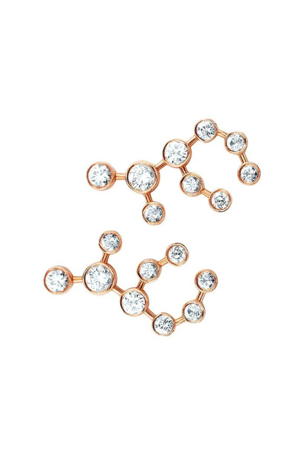 LOGAN HOLLOWELL-Virgo Diamond Constellation Studs-