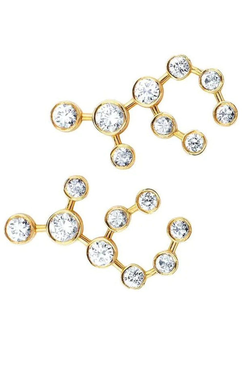 LOGAN HOLLOWELL-Virgo Diamond Constellation Studs-