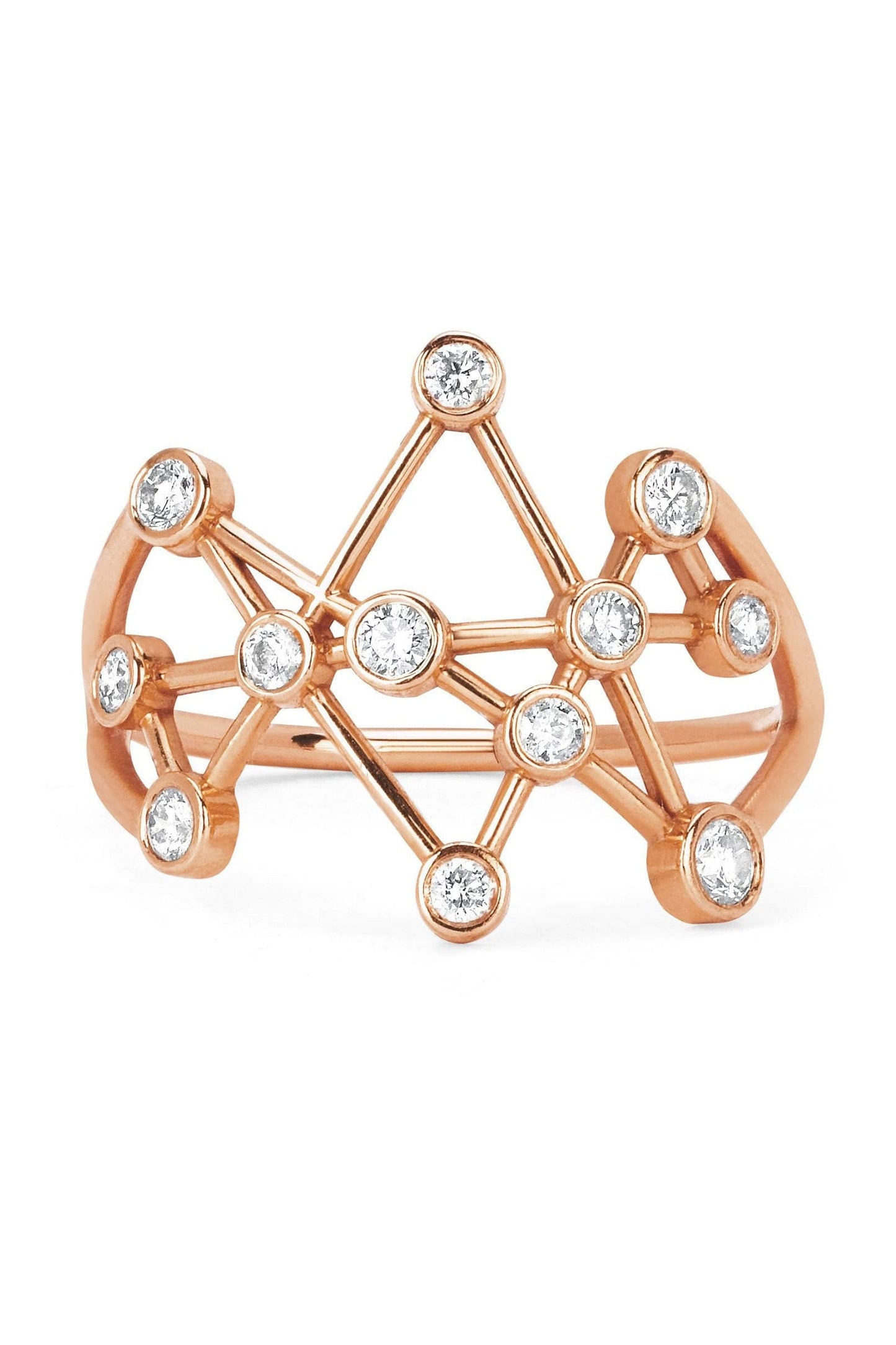 LOGAN HOLLOWELL-Midas Star Ring-ROSE GOLD