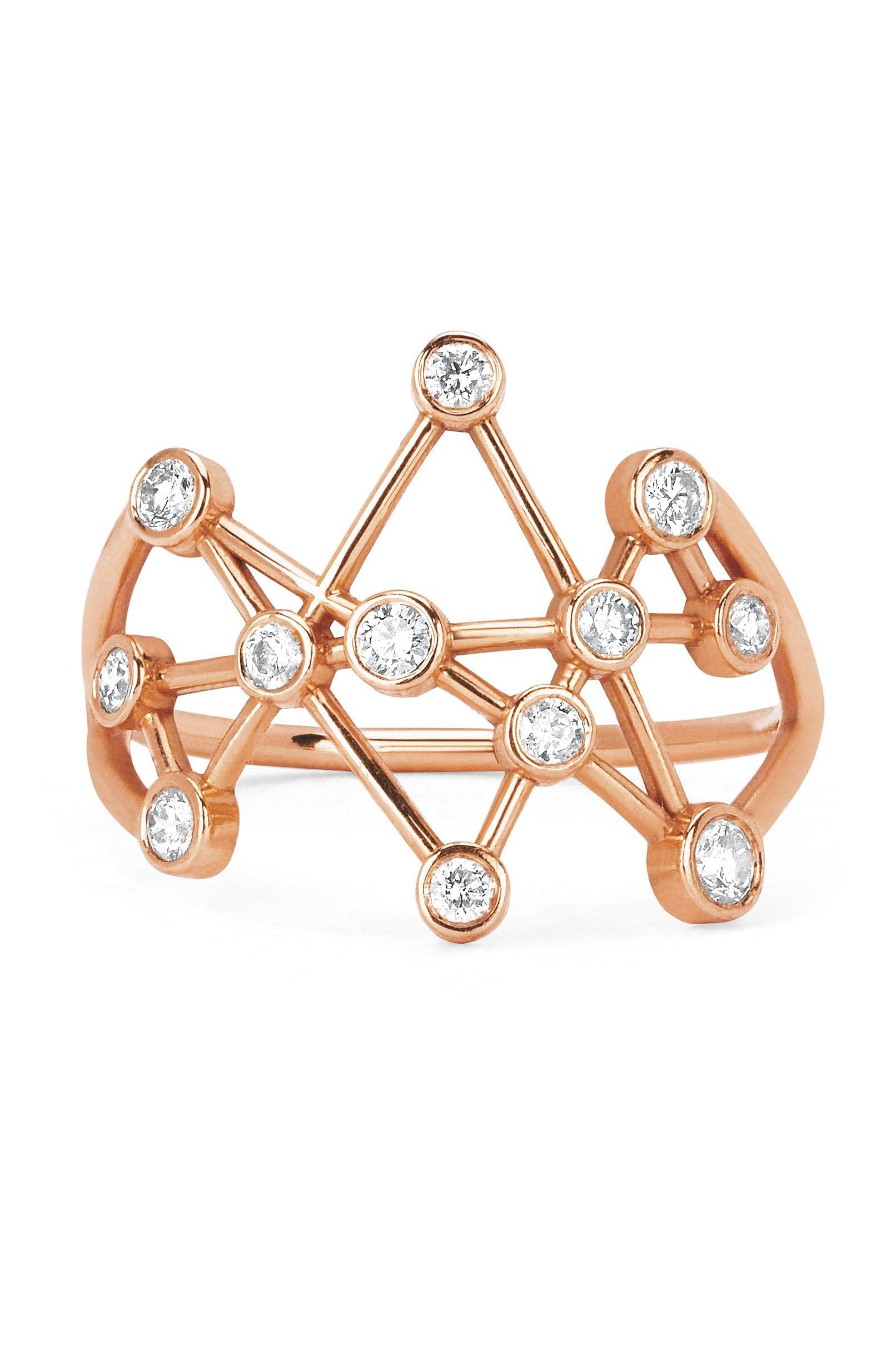 LOGAN HOLLOWELL-Midas Star Ring-ROSE GOLD