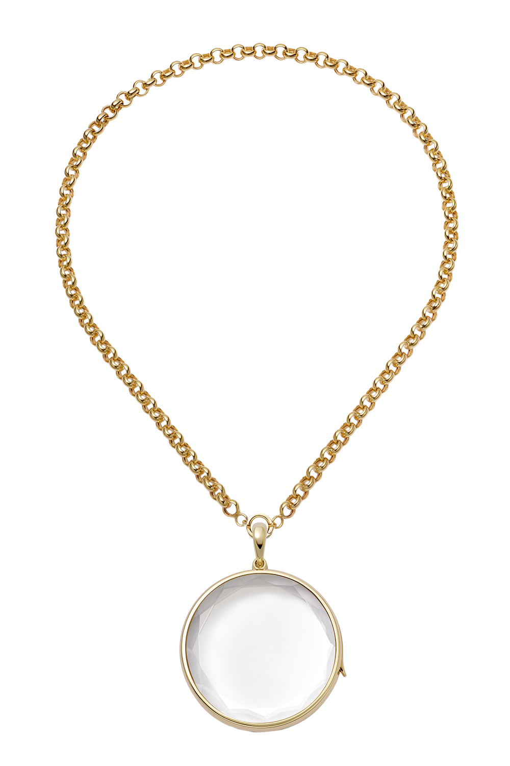 Jupiter Locket Belcher Chain Necklace-YELLOW GOLD-18-JEWELRYFINE JEWELNECKLACE O-LOQUET