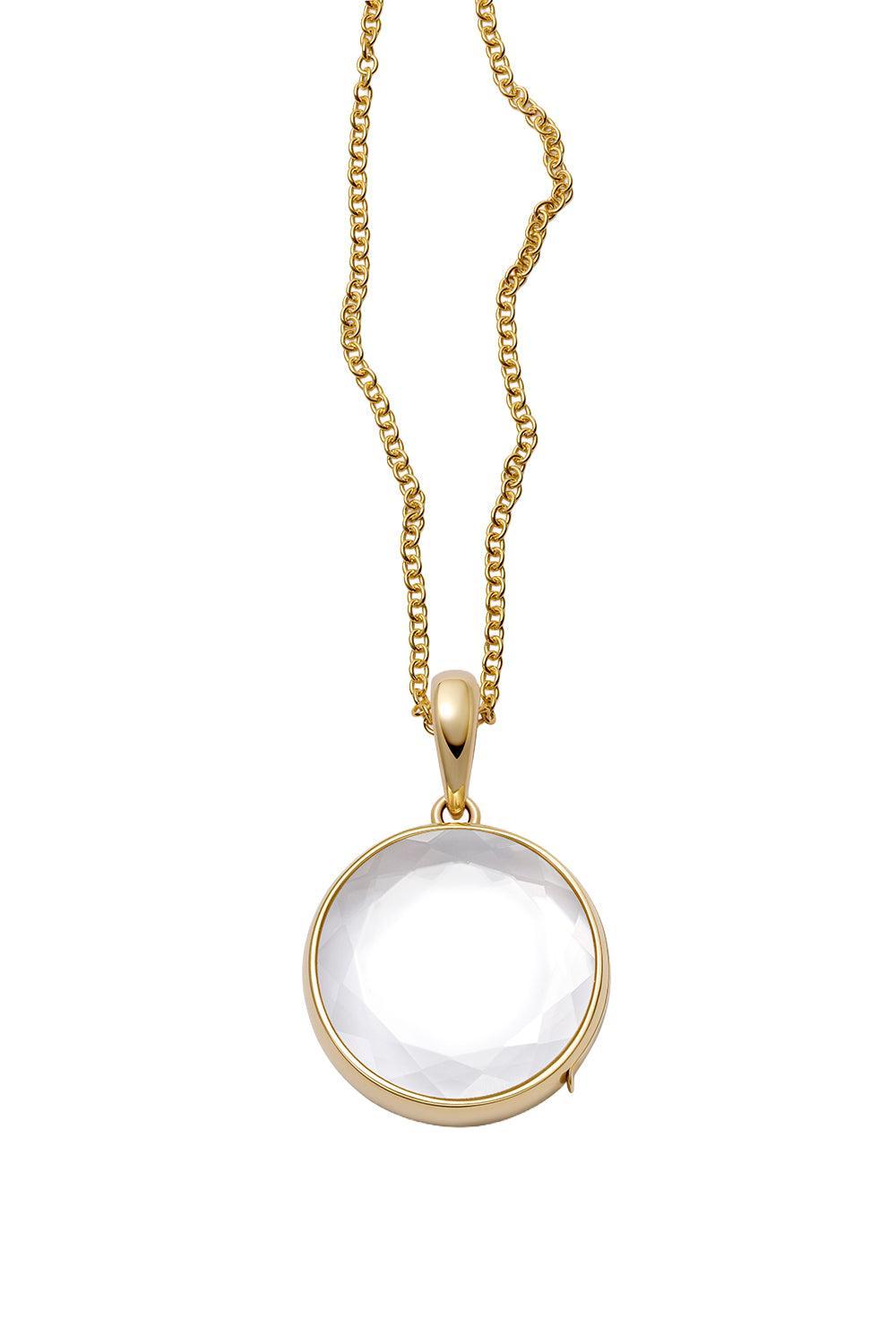 Midi Round Locket Necklace-YELLOW GOLD-18-JEWELRYFINE JEWELNECKLACE O-LOQUET