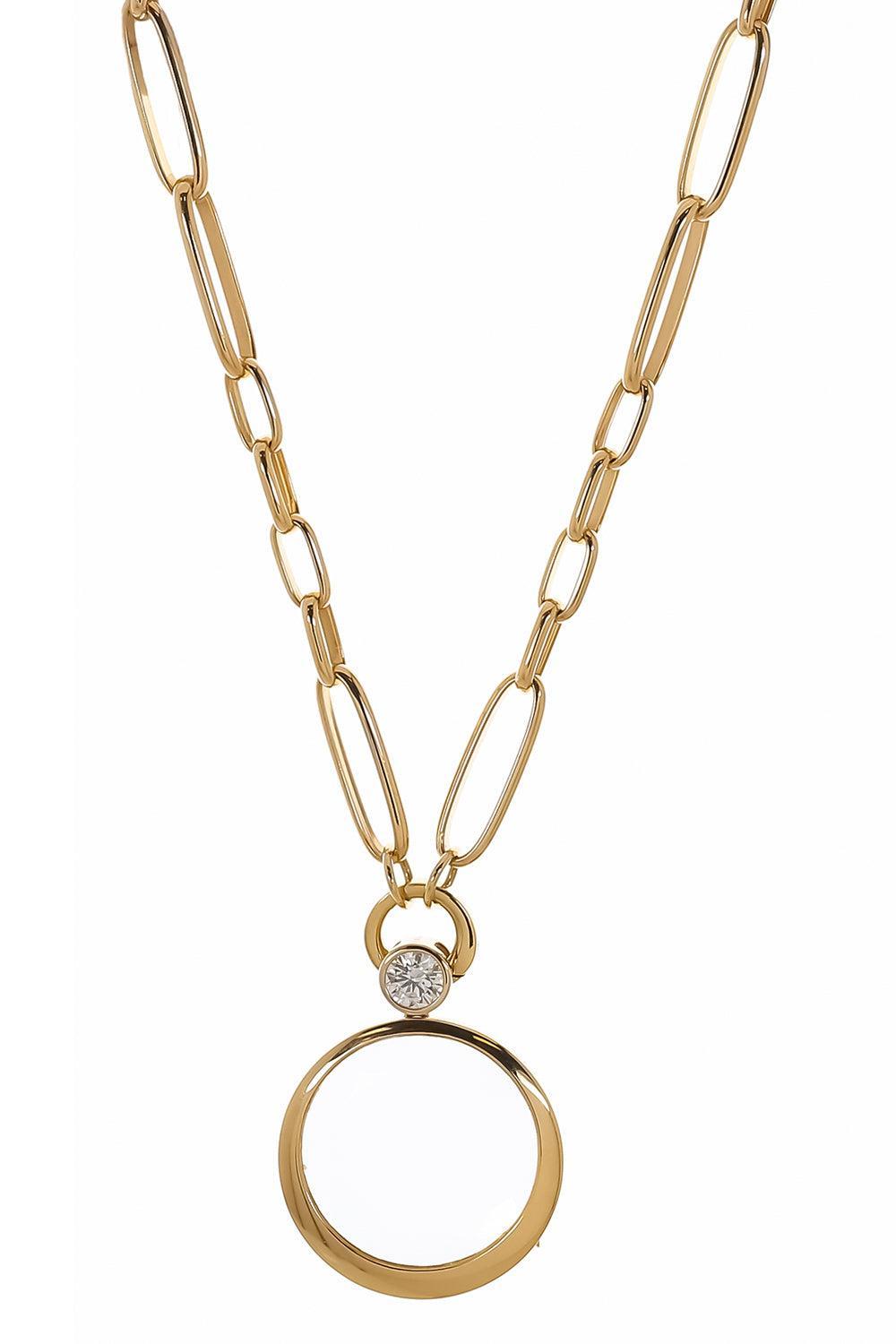  Diamond Solitaire Round Locket Renga Necklace-YELLOW GOLD-20-JEWELRYFINE JEWELNECKLACE O-LOQUET 