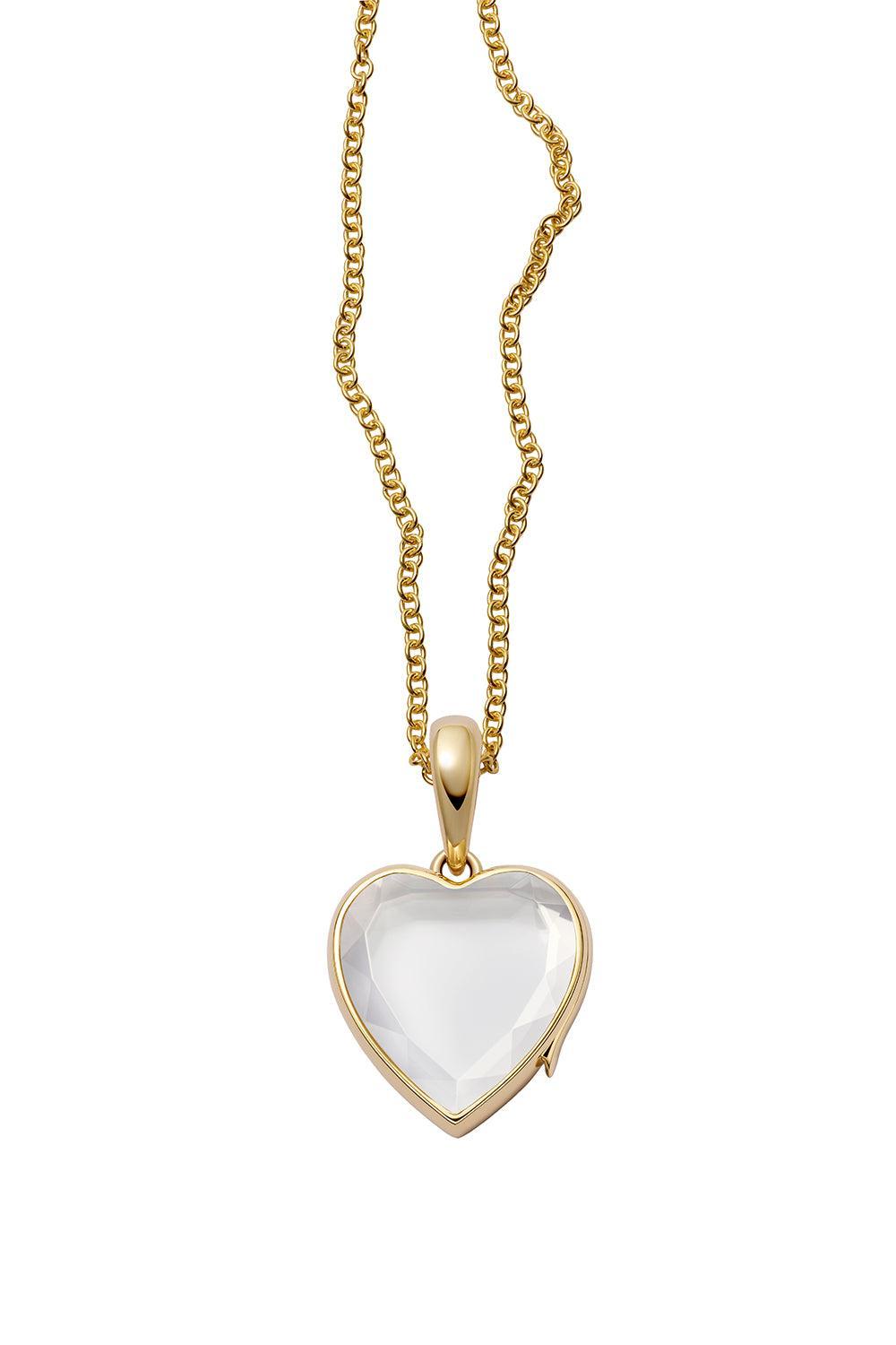 Midi Heart Locket Necklace-YELLOW GOLD-JEWELRYFINE JEWELNECKLACE O-LOQUET