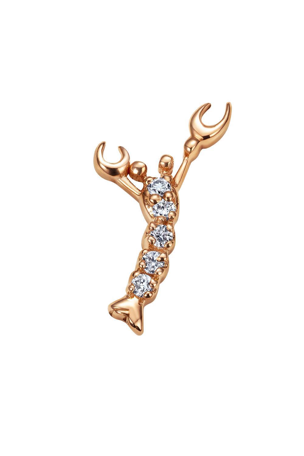 Lobster Charm-ROSE GOLD-JEWELRYFINE JEWELPENDANT-LOQUET